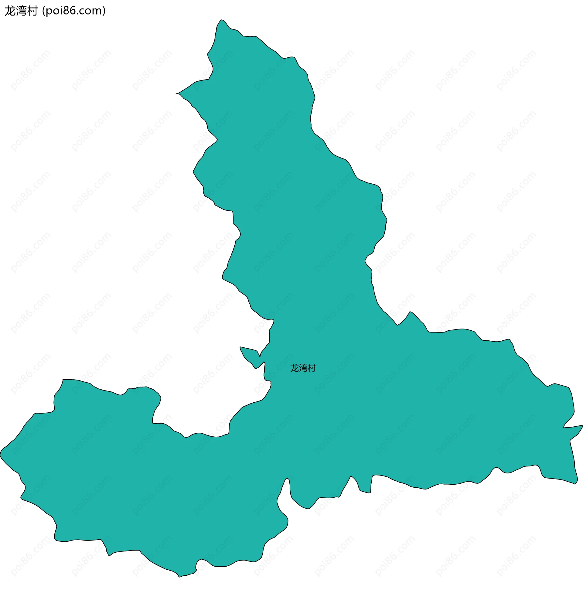 龙湾村边界地图