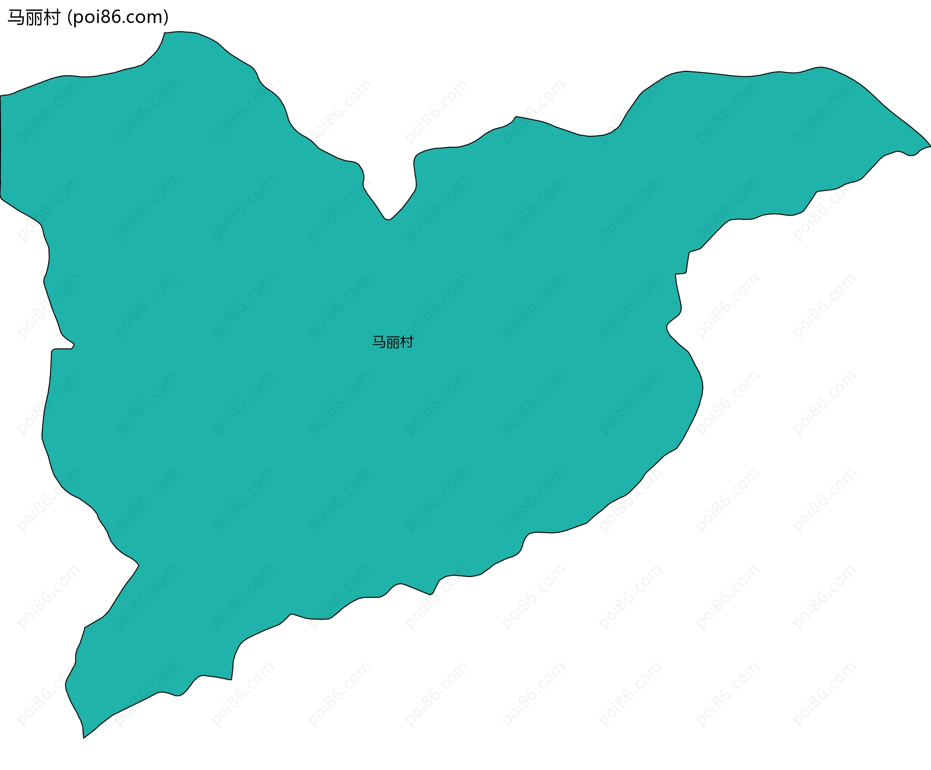 马丽村边界地图