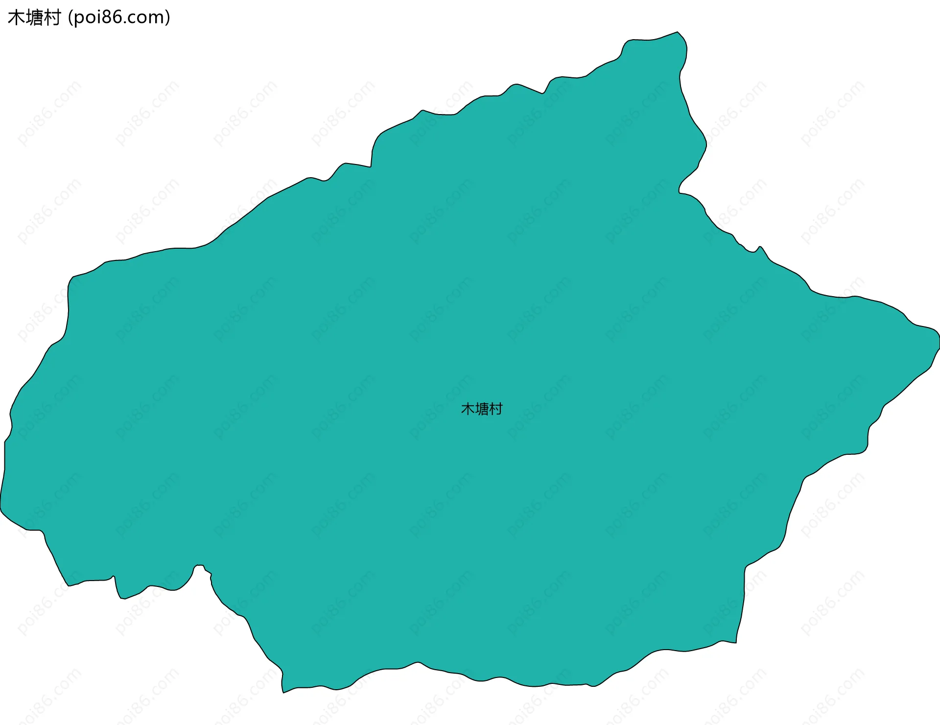 木塘村边界地图