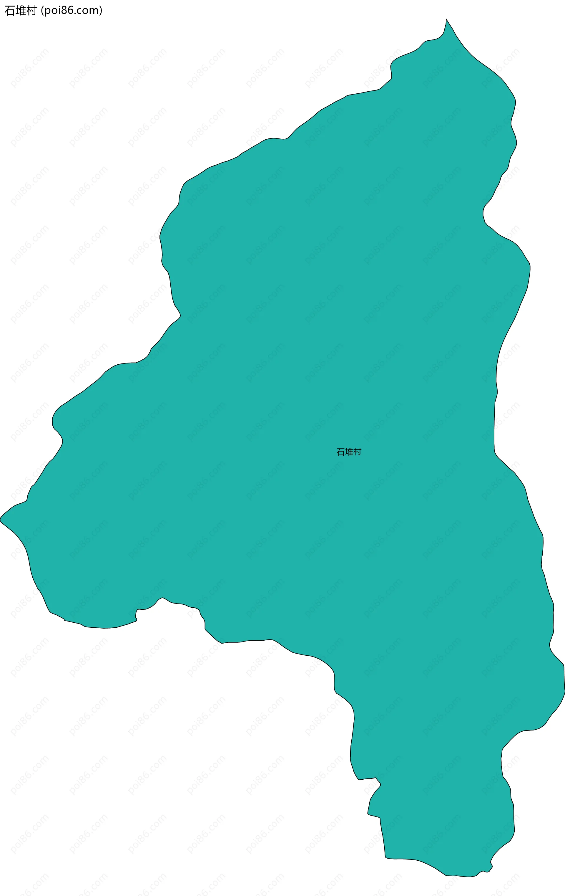 石堆村边界地图