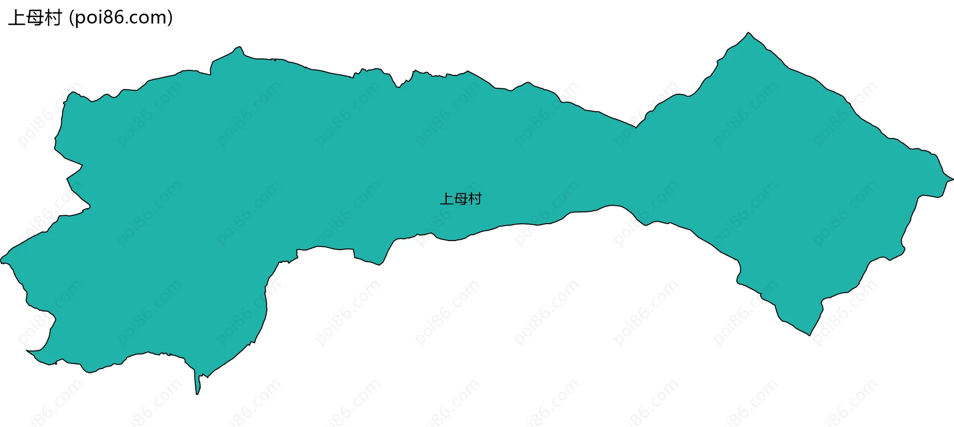 上母村边界地图