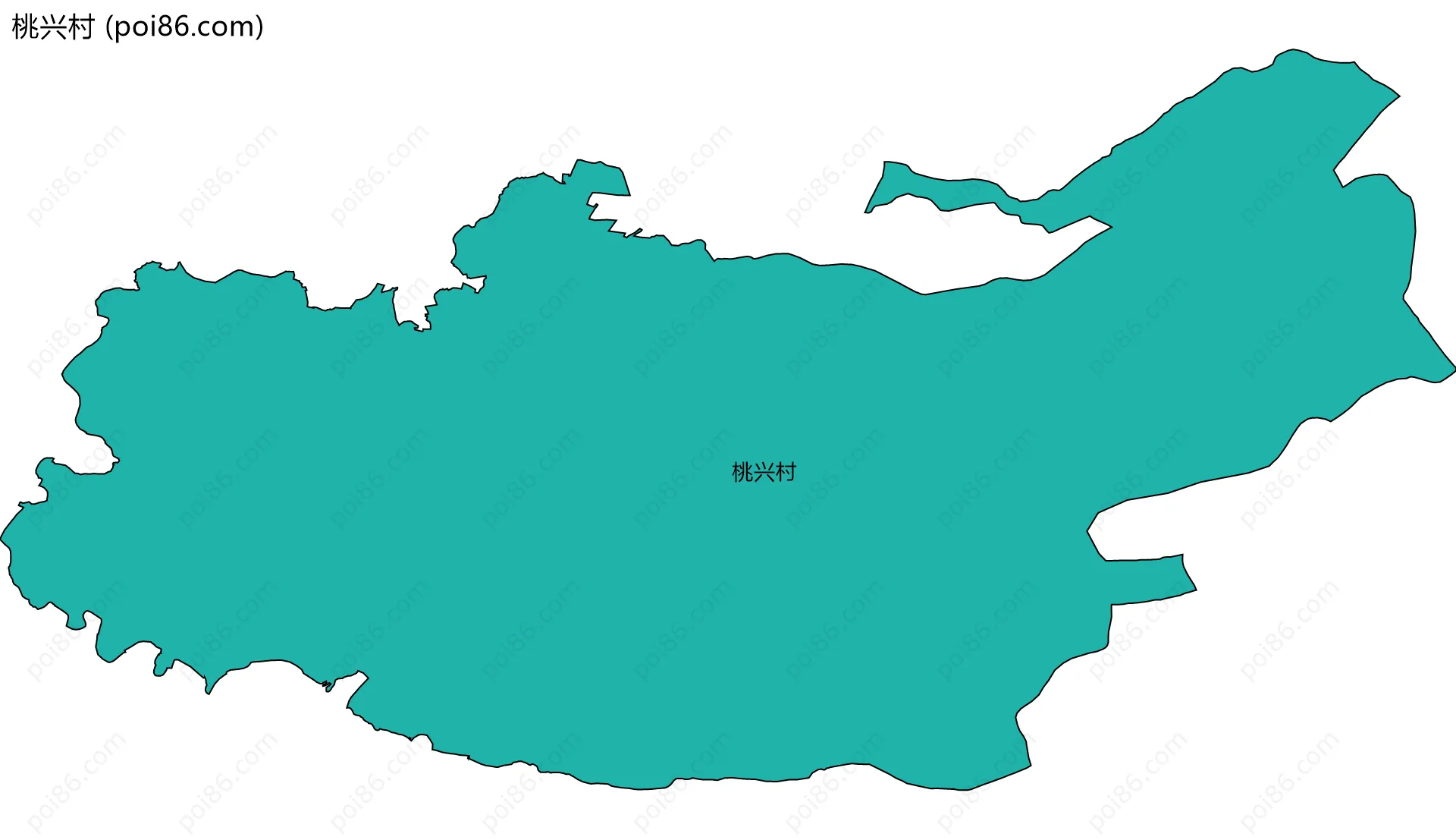 桃兴村边界地图