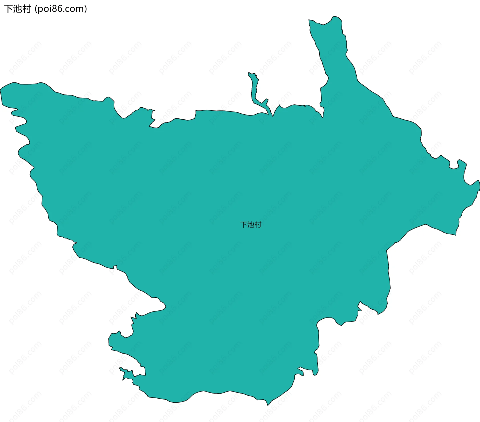 下池村边界地图