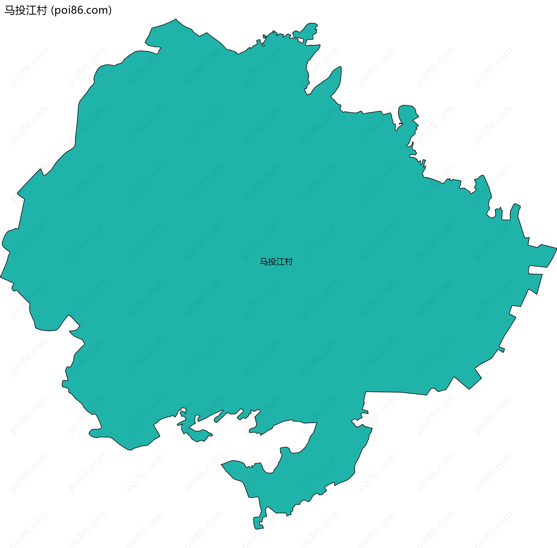 马投江村边界地图