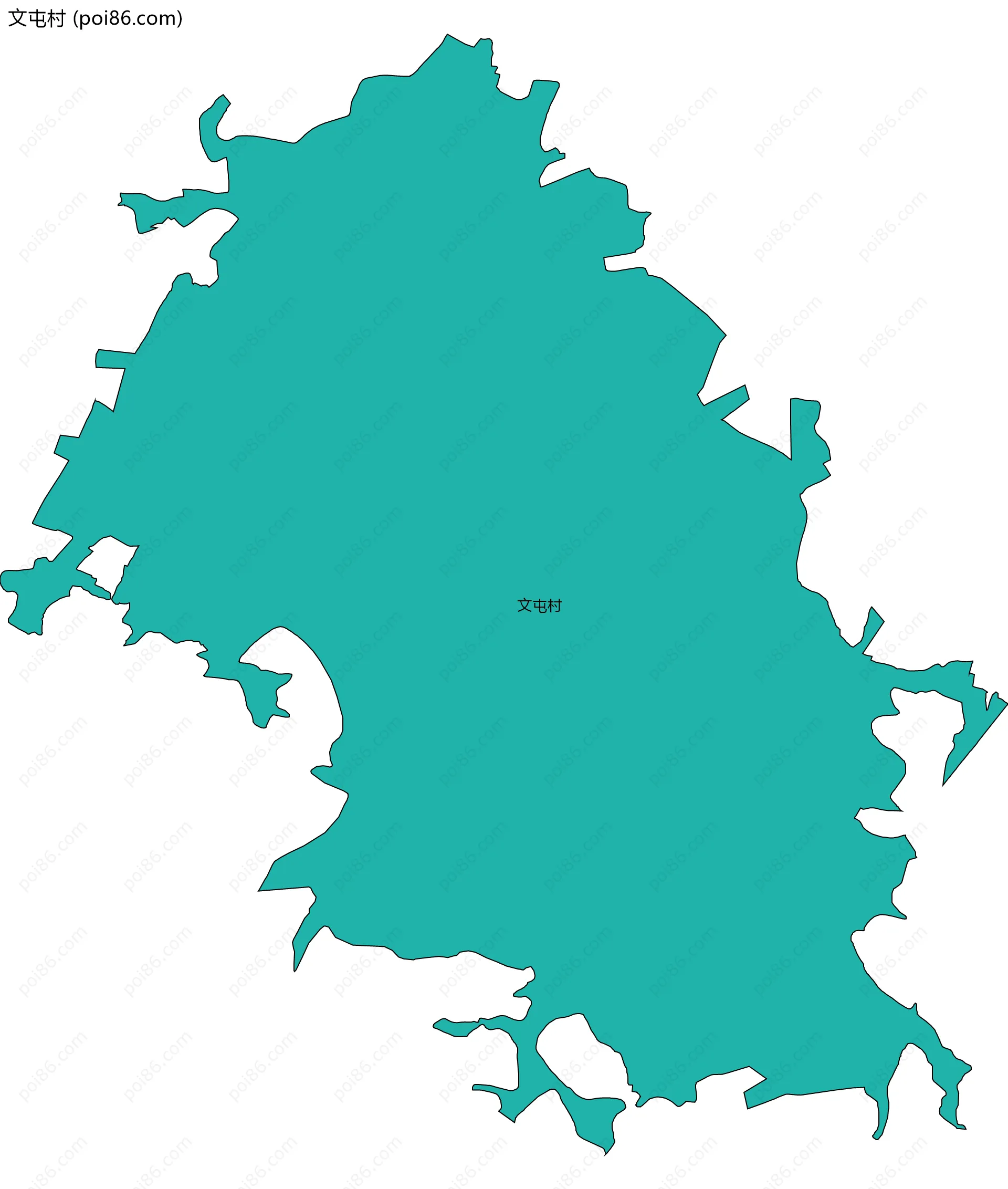 文屯村边界地图