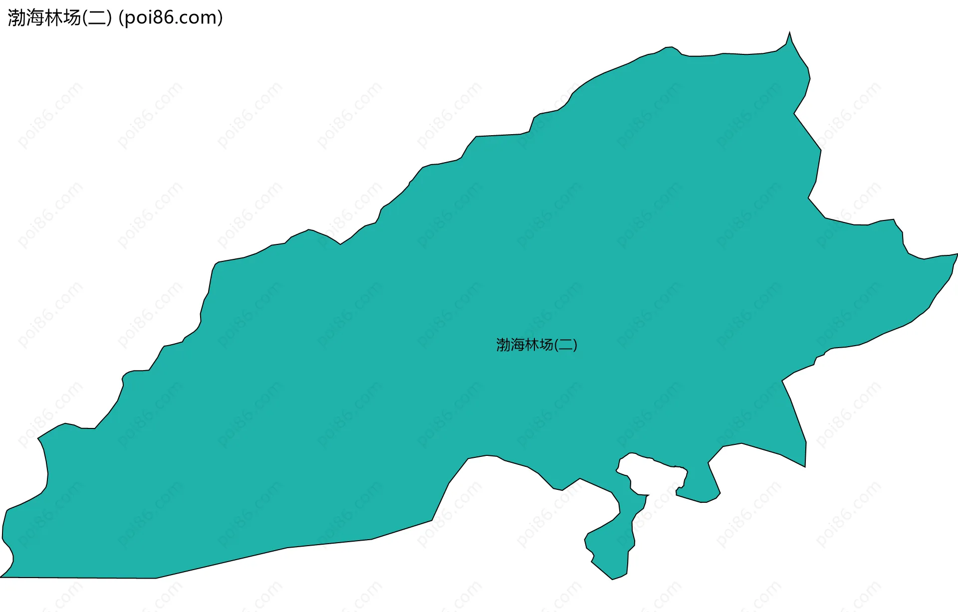 渤海林场(二)边界地图
