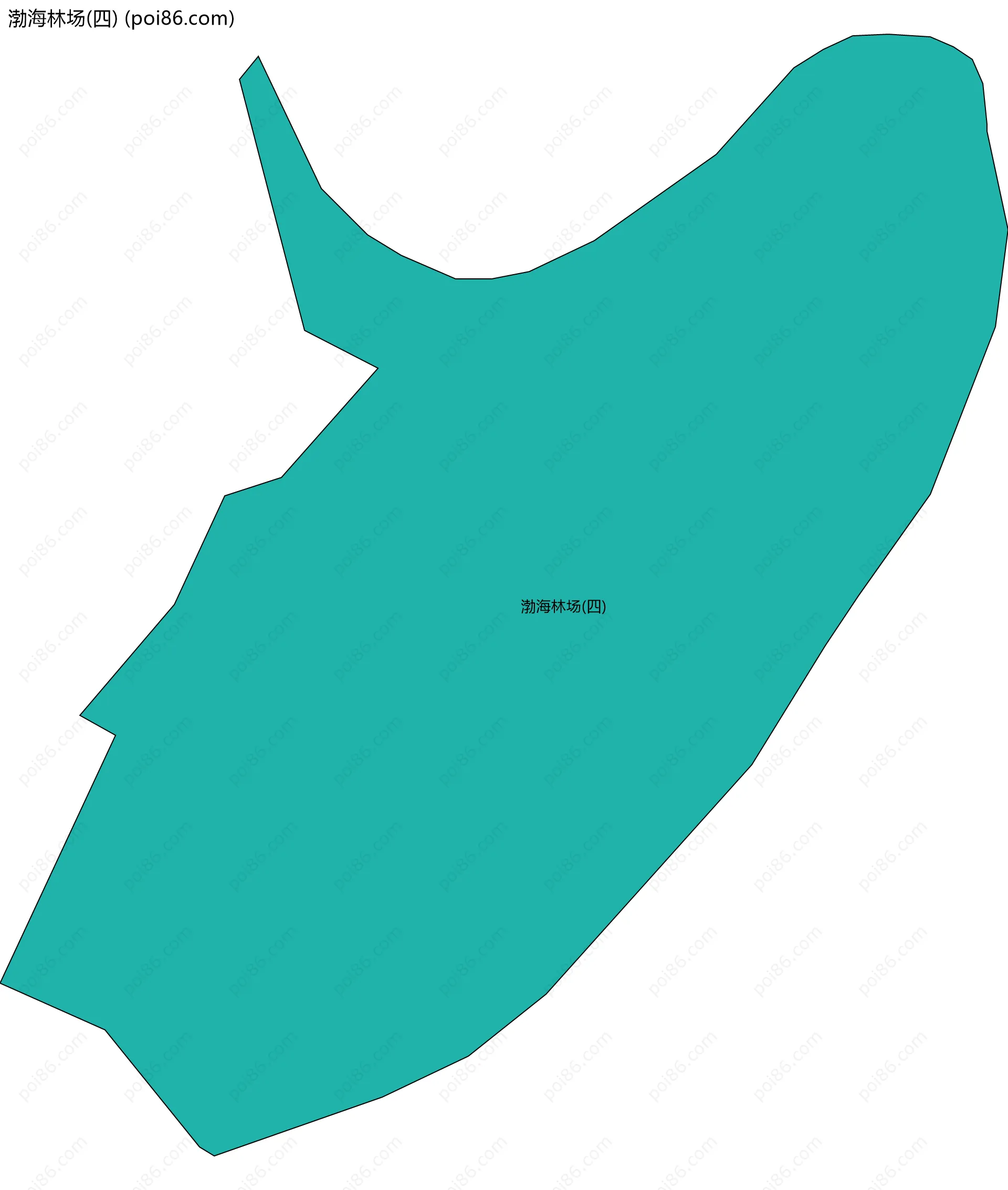 渤海林场(四)边界地图