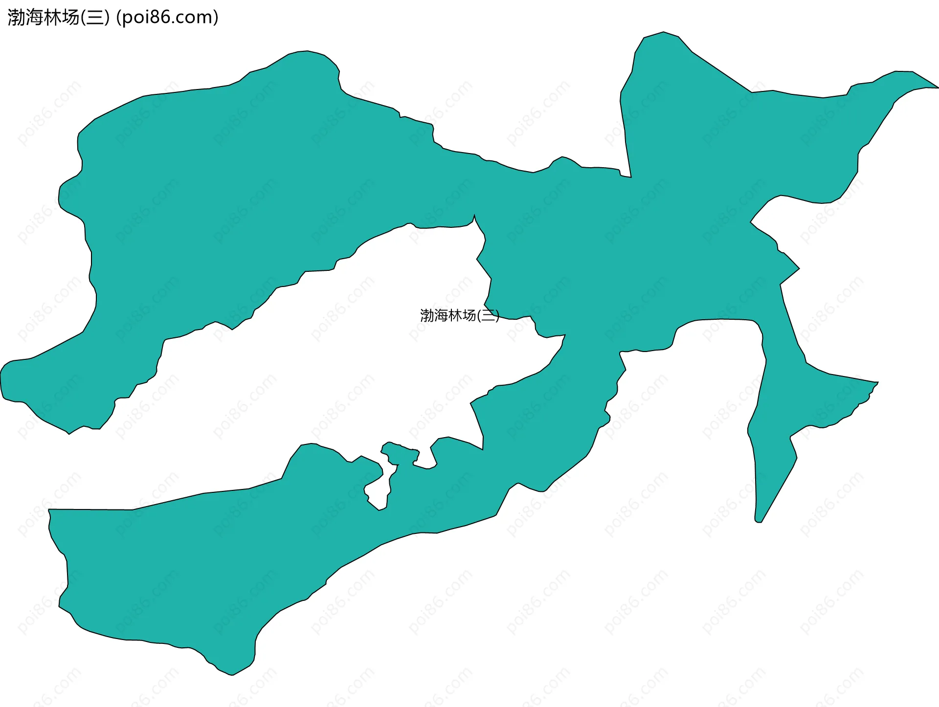 渤海林场(三)边界地图