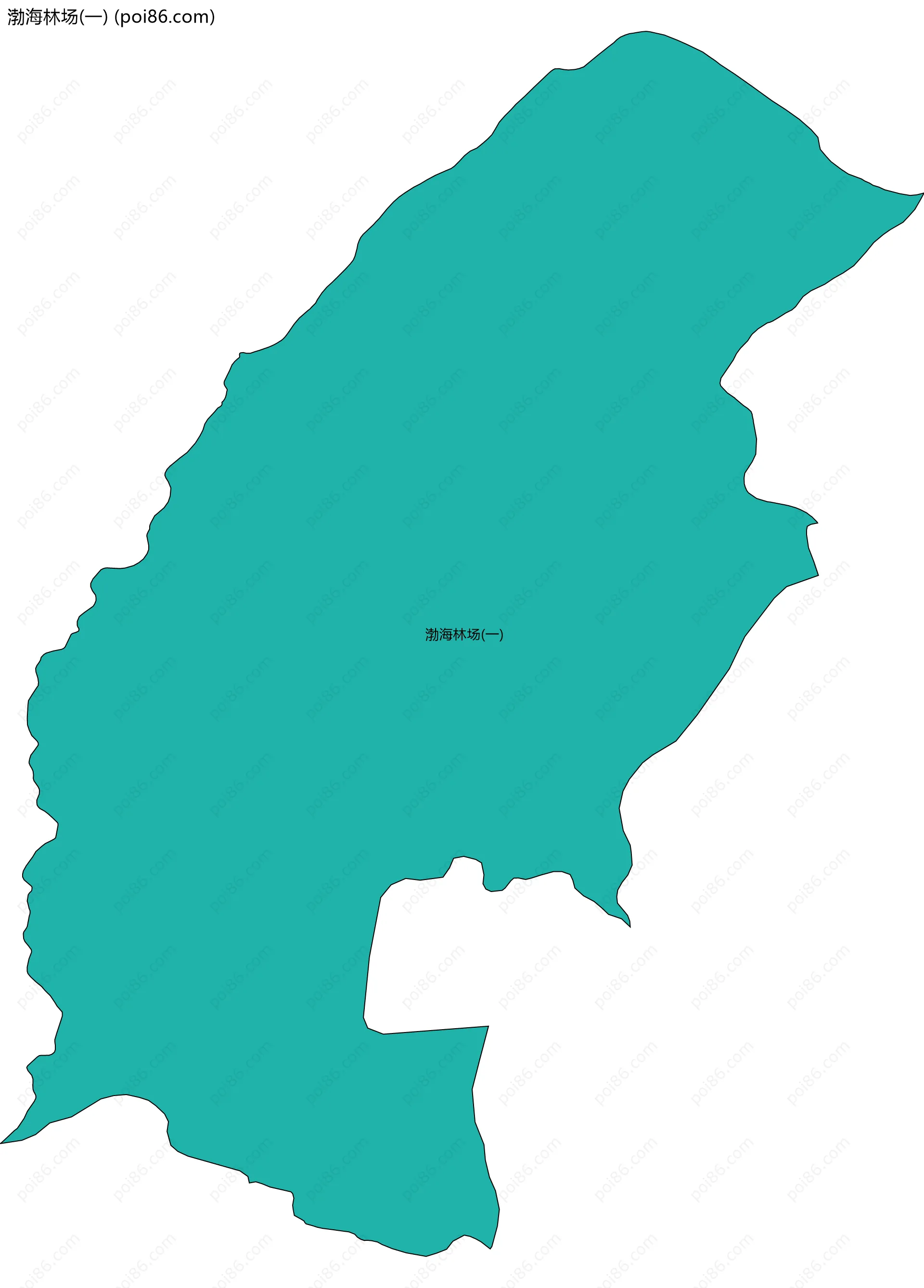 渤海林场(一)边界地图