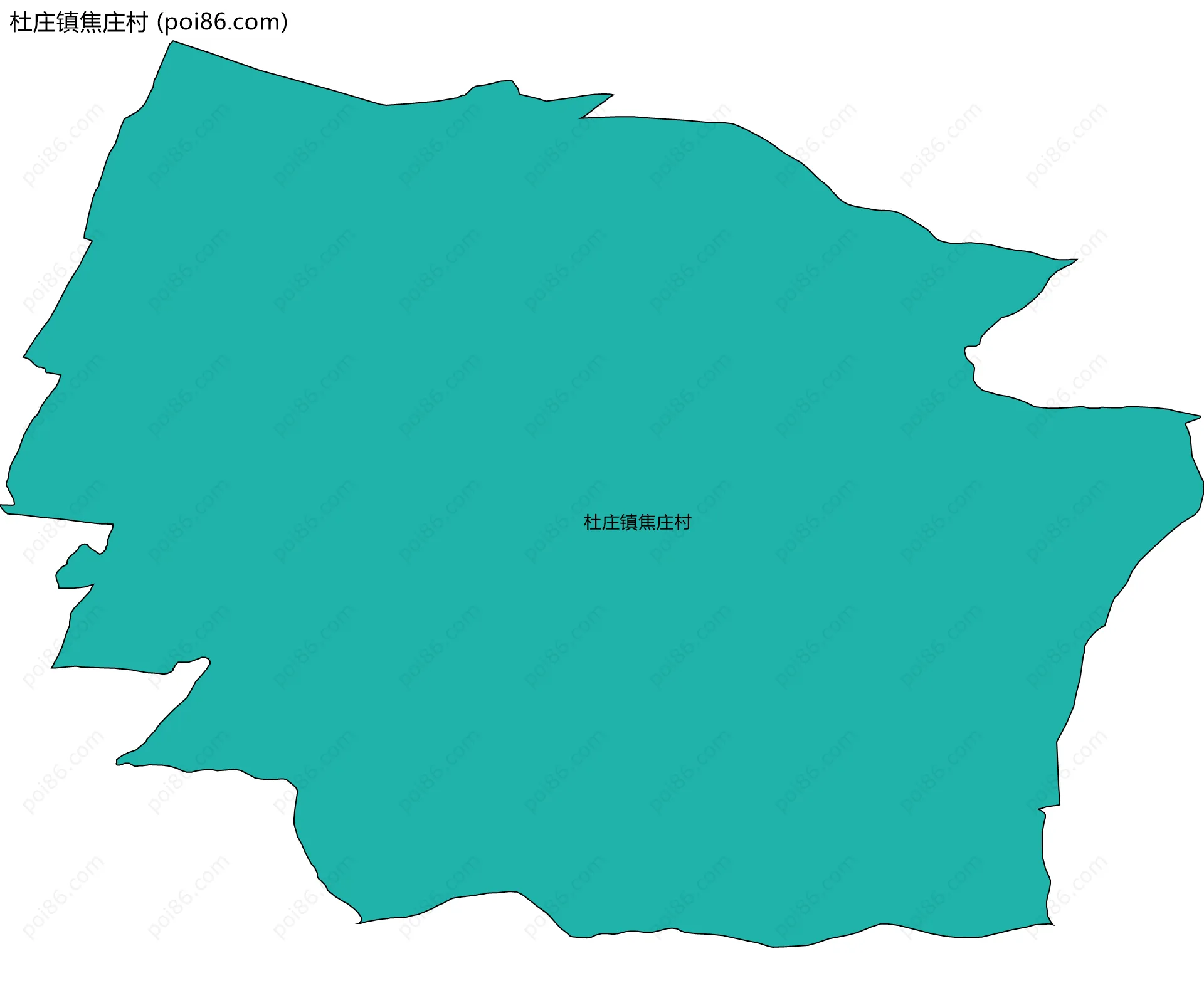 杜庄镇焦庄村边界地图