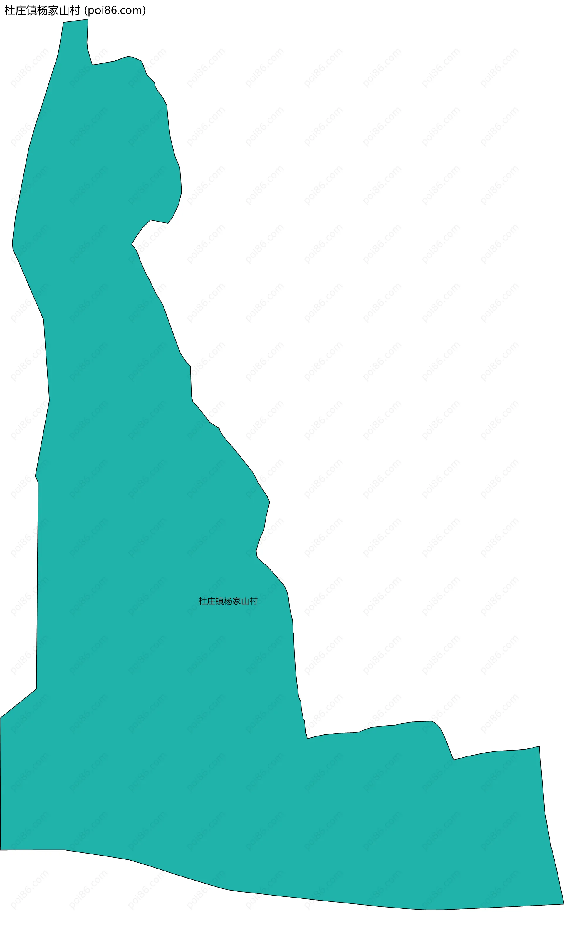 杜庄镇杨家山村边界地图