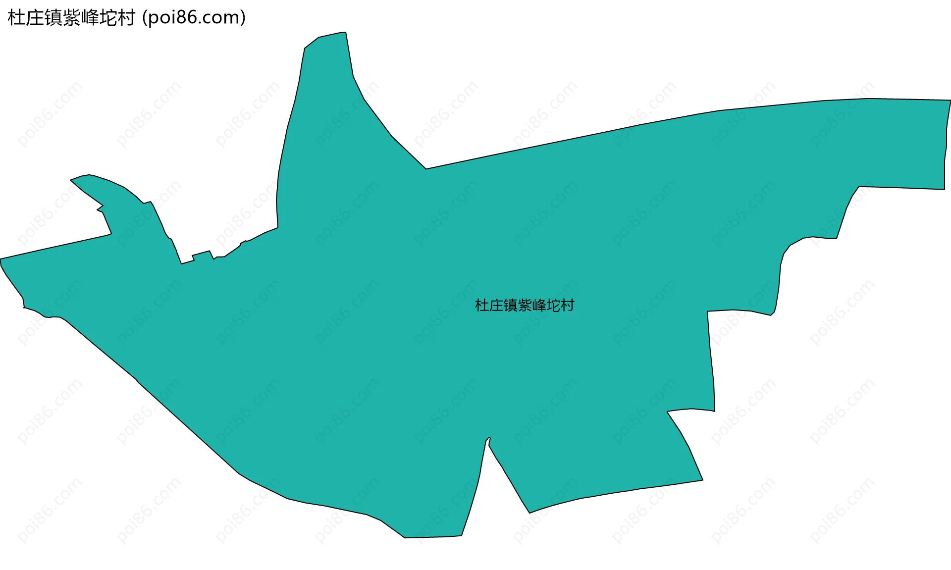 杜庄镇紫峰坨村边界地图