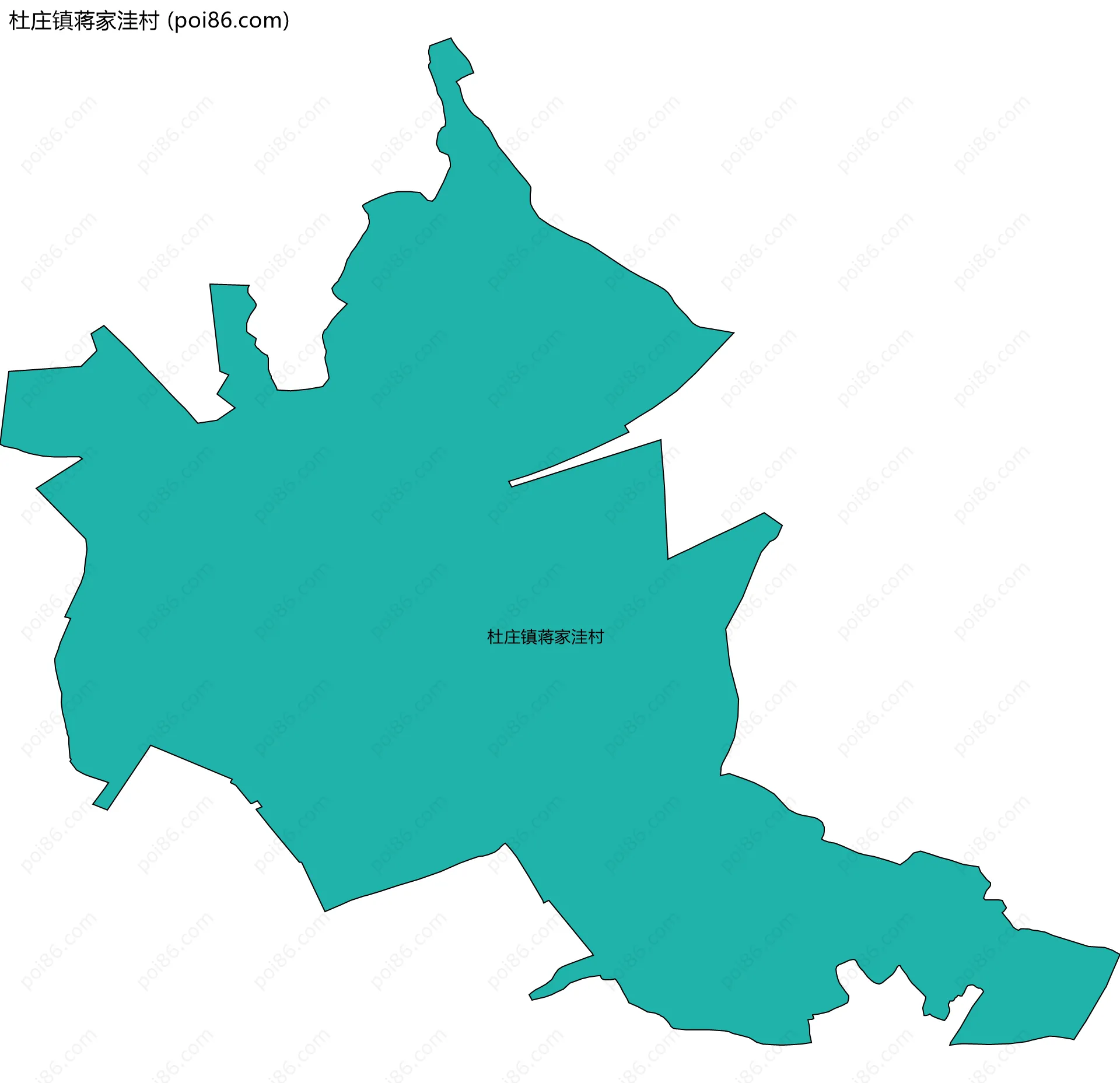 杜庄镇蒋家洼村边界地图