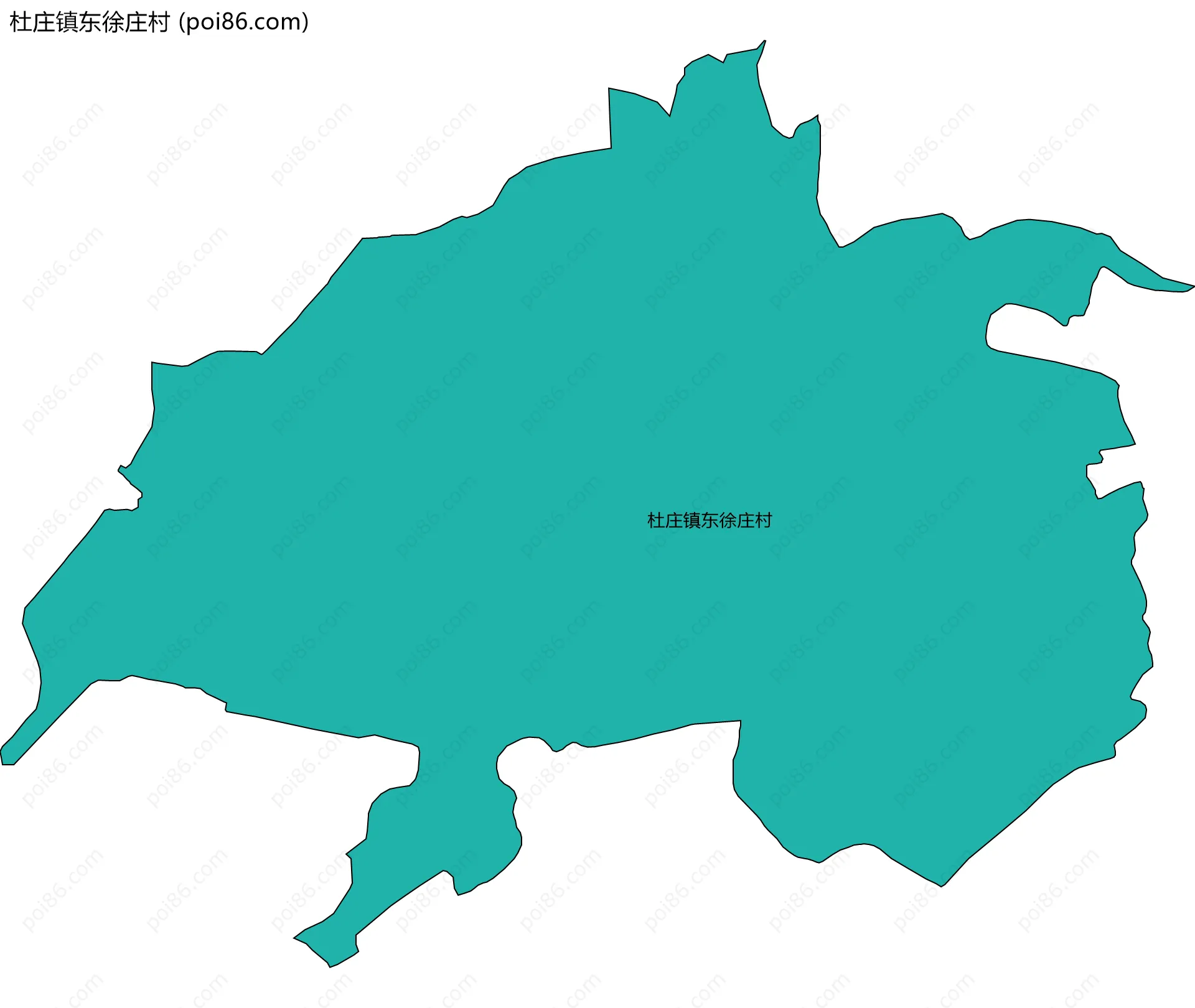 杜庄镇东徐庄村边界地图