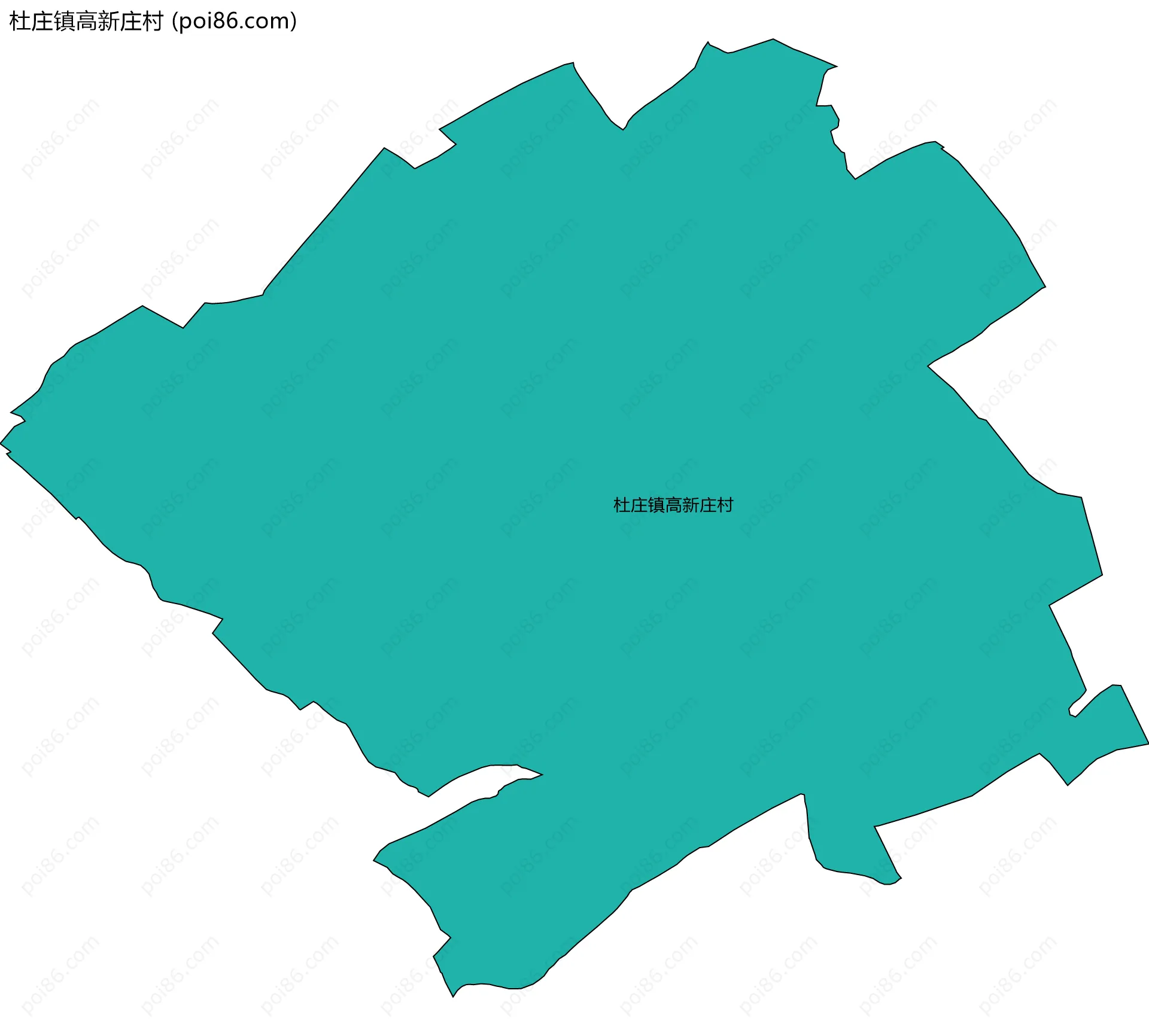 杜庄镇高新庄村边界地图