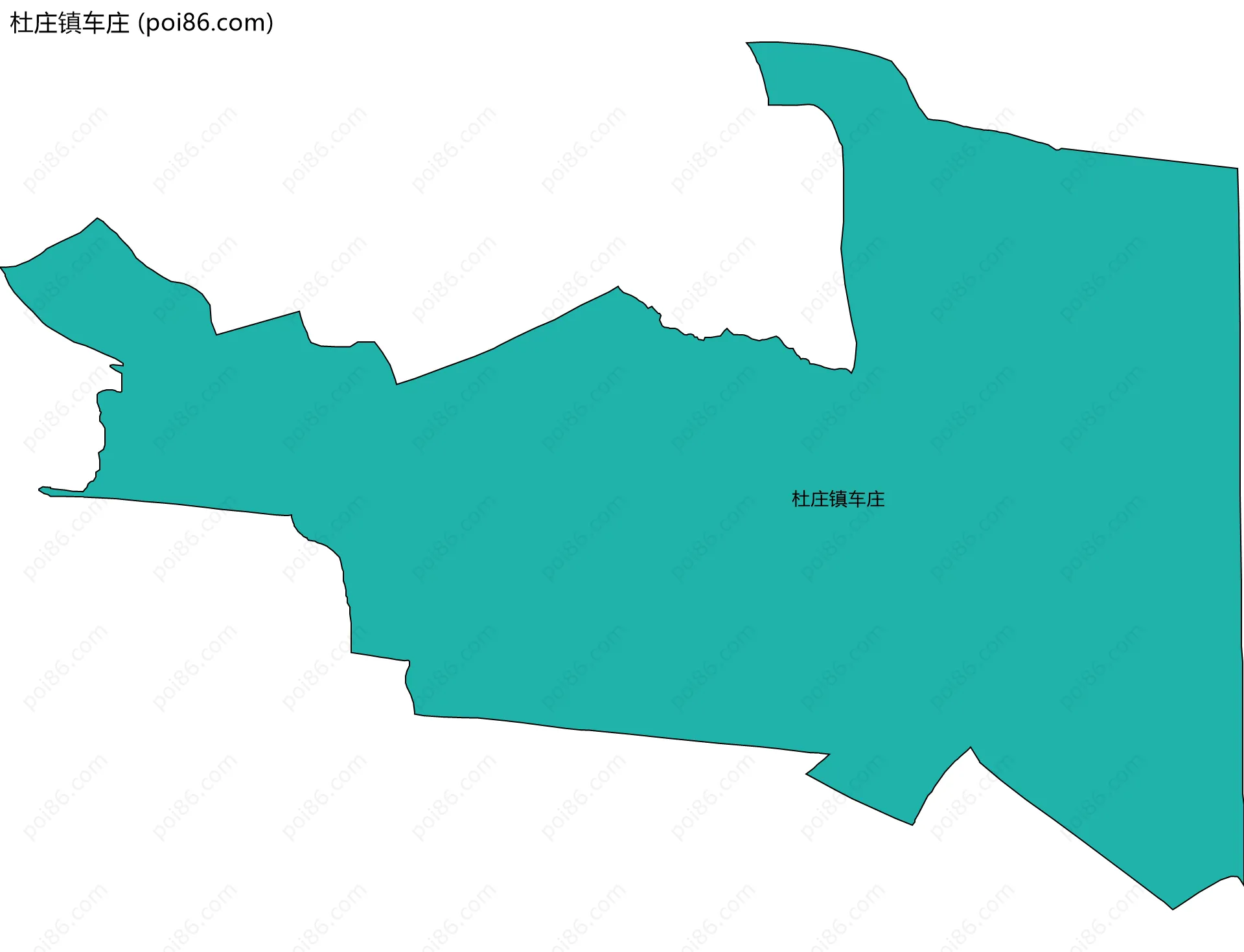 杜庄镇车庄边界地图
