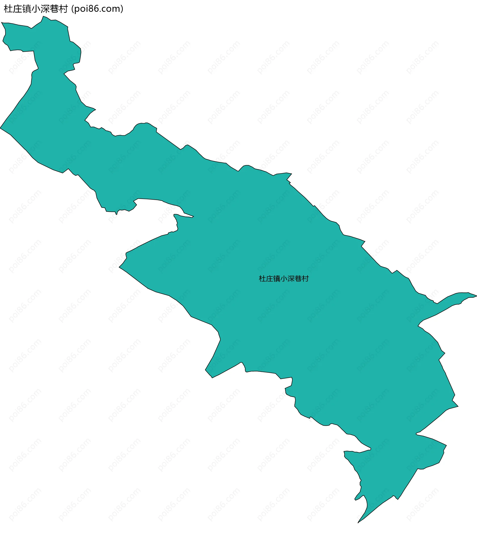 杜庄镇小深巷村边界地图