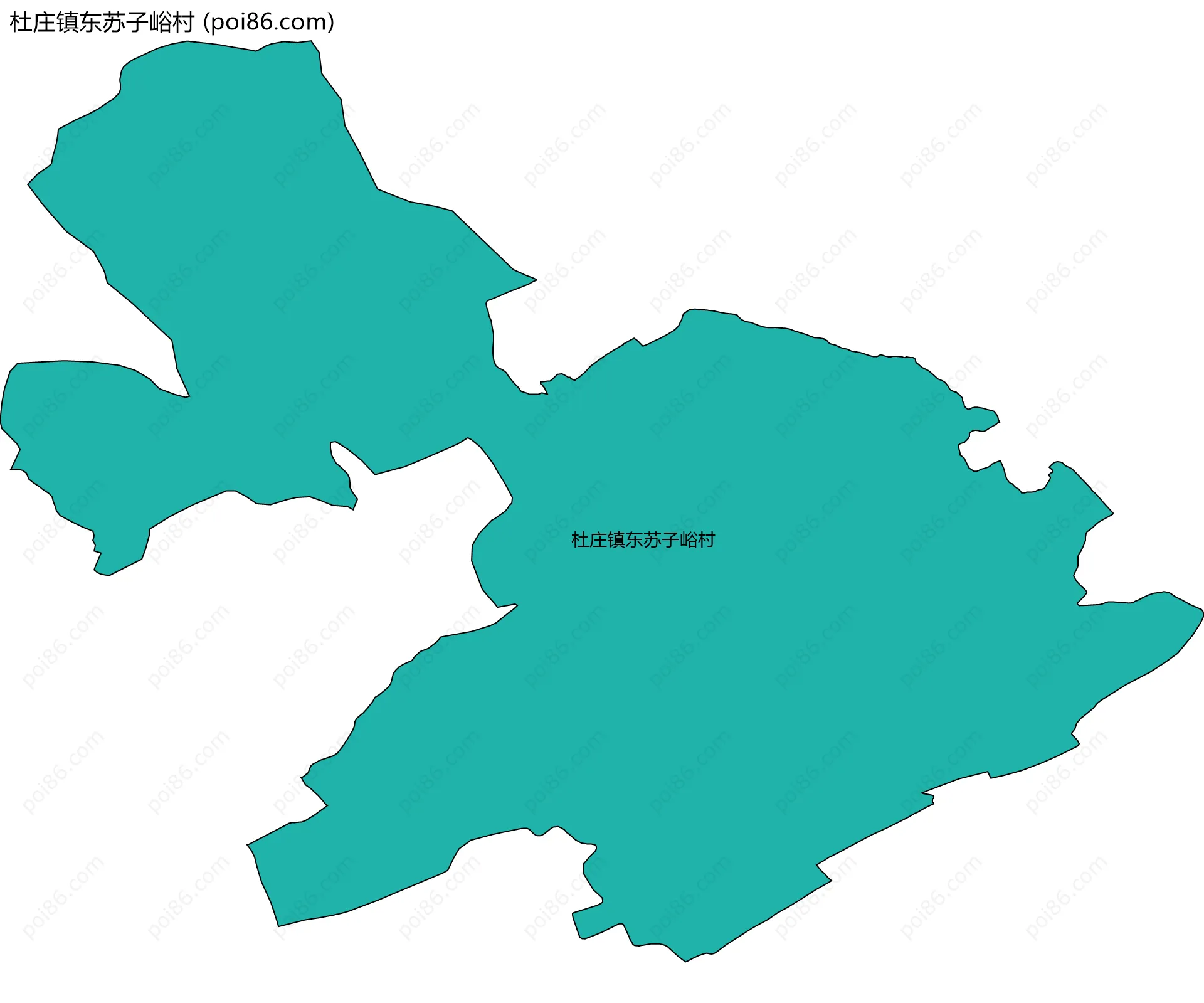 杜庄镇东苏子峪村边界地图