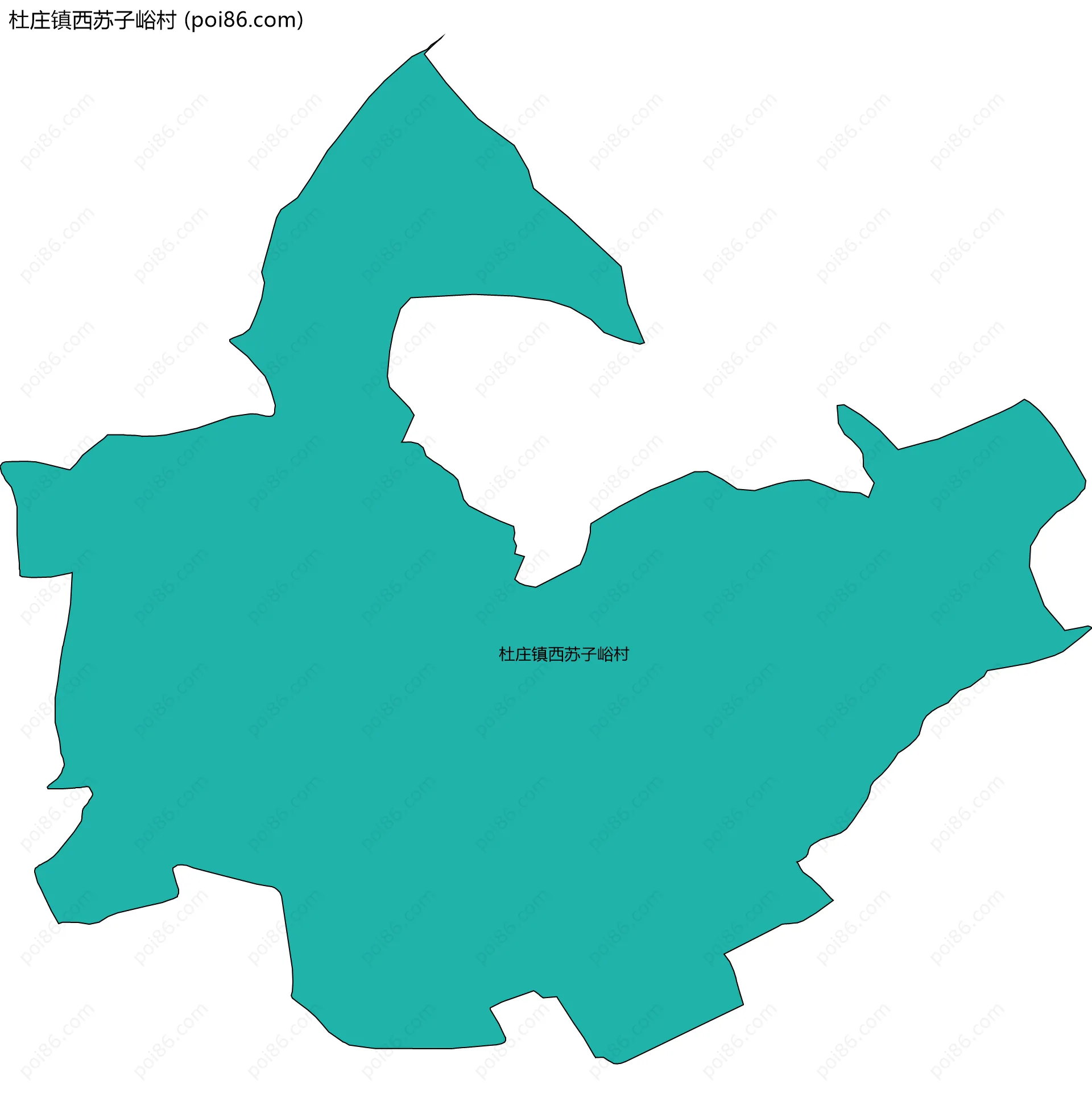 杜庄镇西苏子峪村边界地图