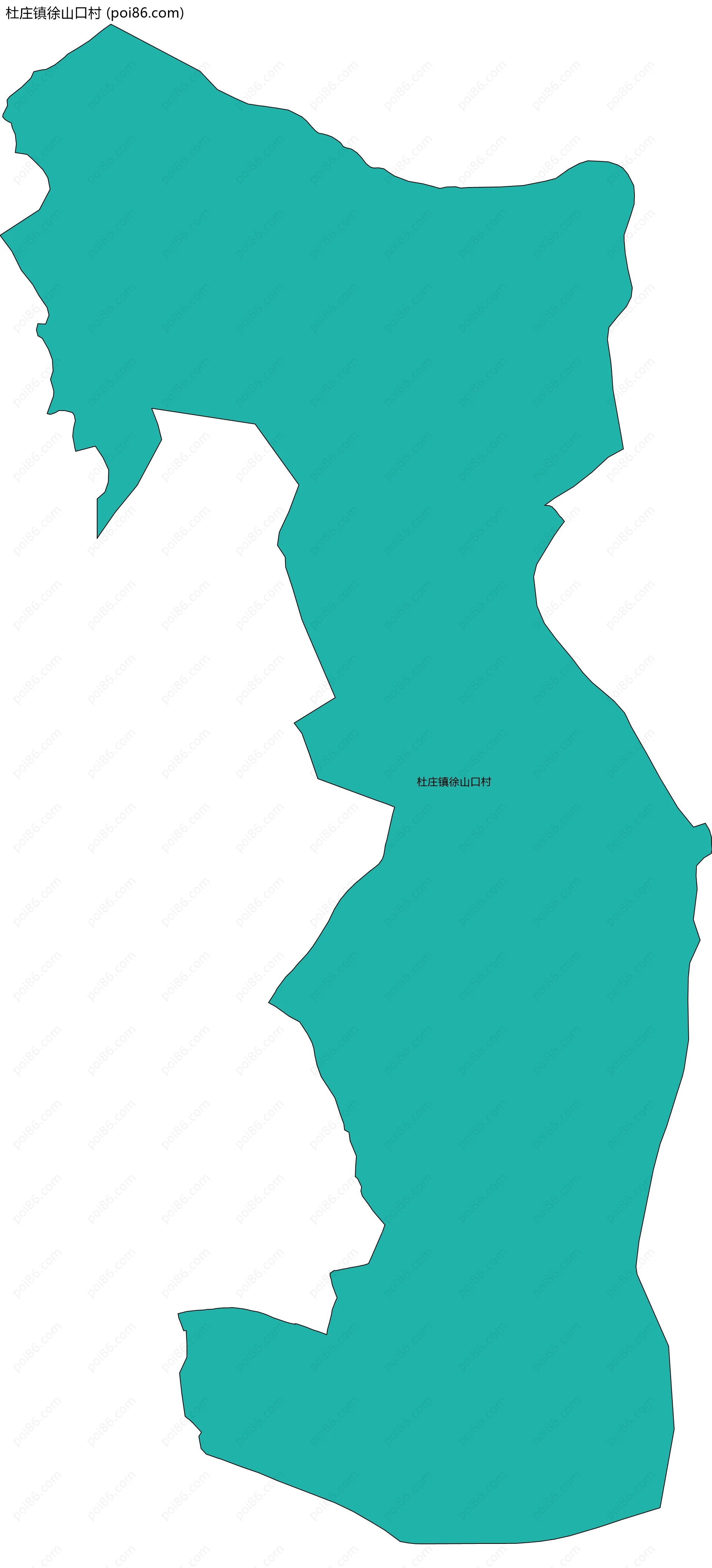 杜庄镇徐山口村边界地图