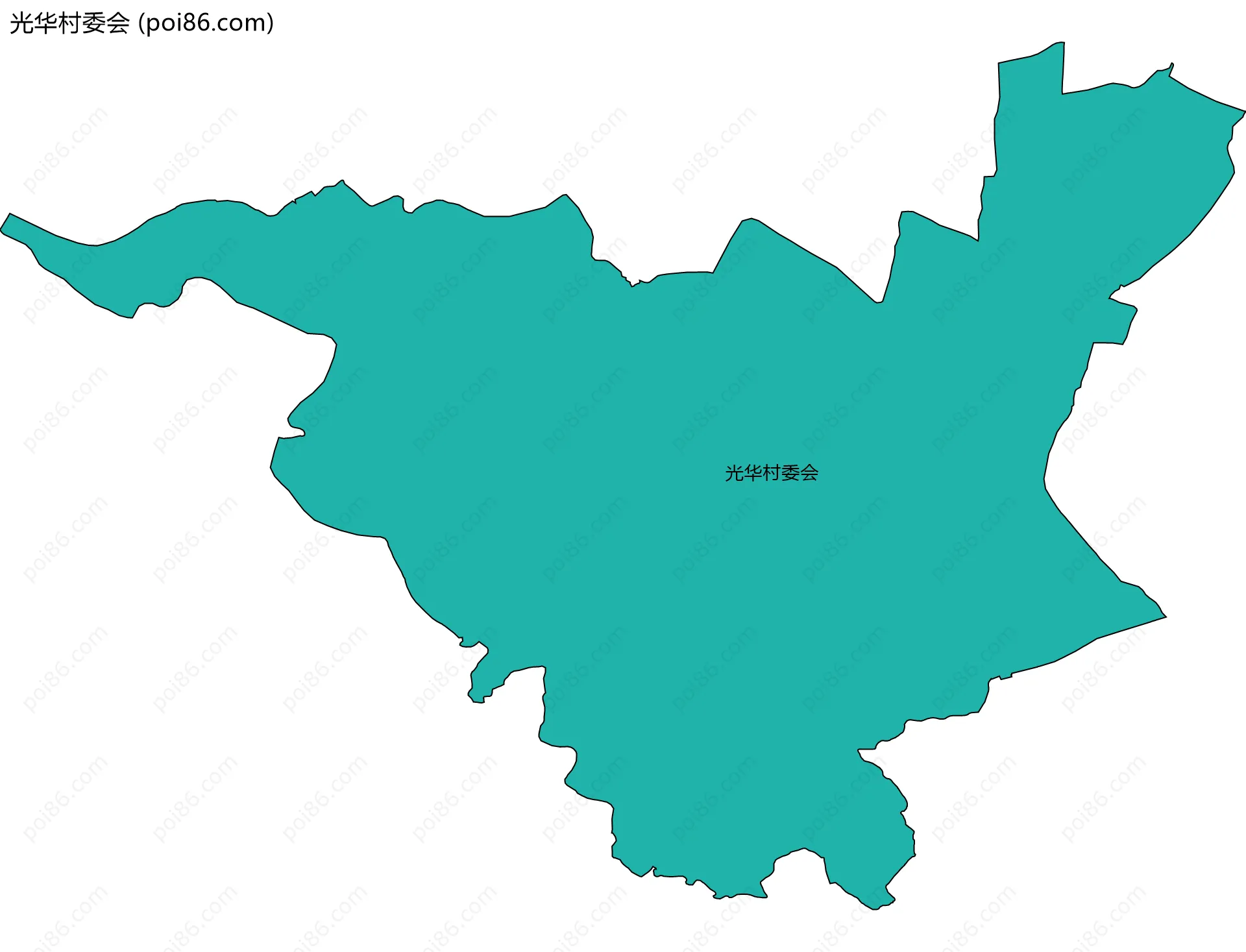 光华村委会边界地图