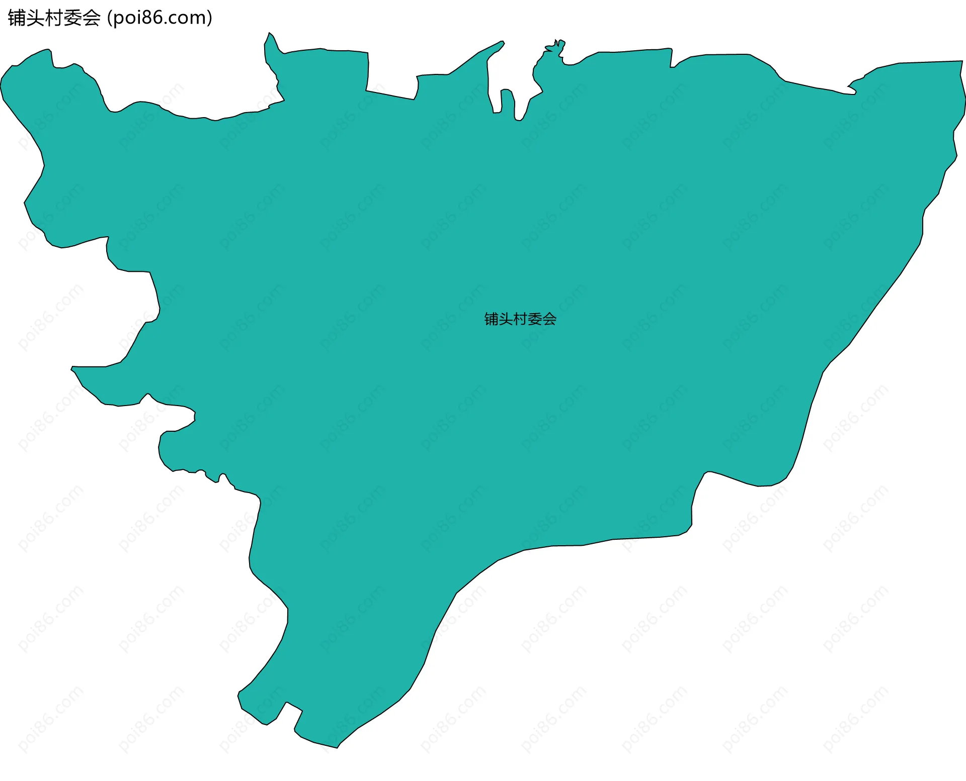铺头村委会边界地图