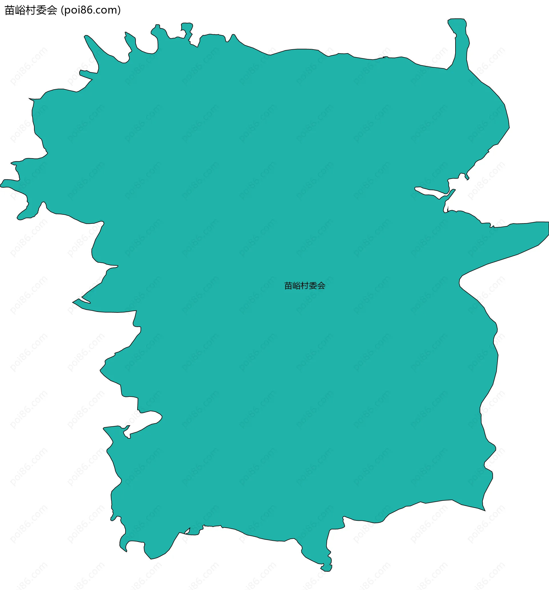 苗峪村委会边界地图