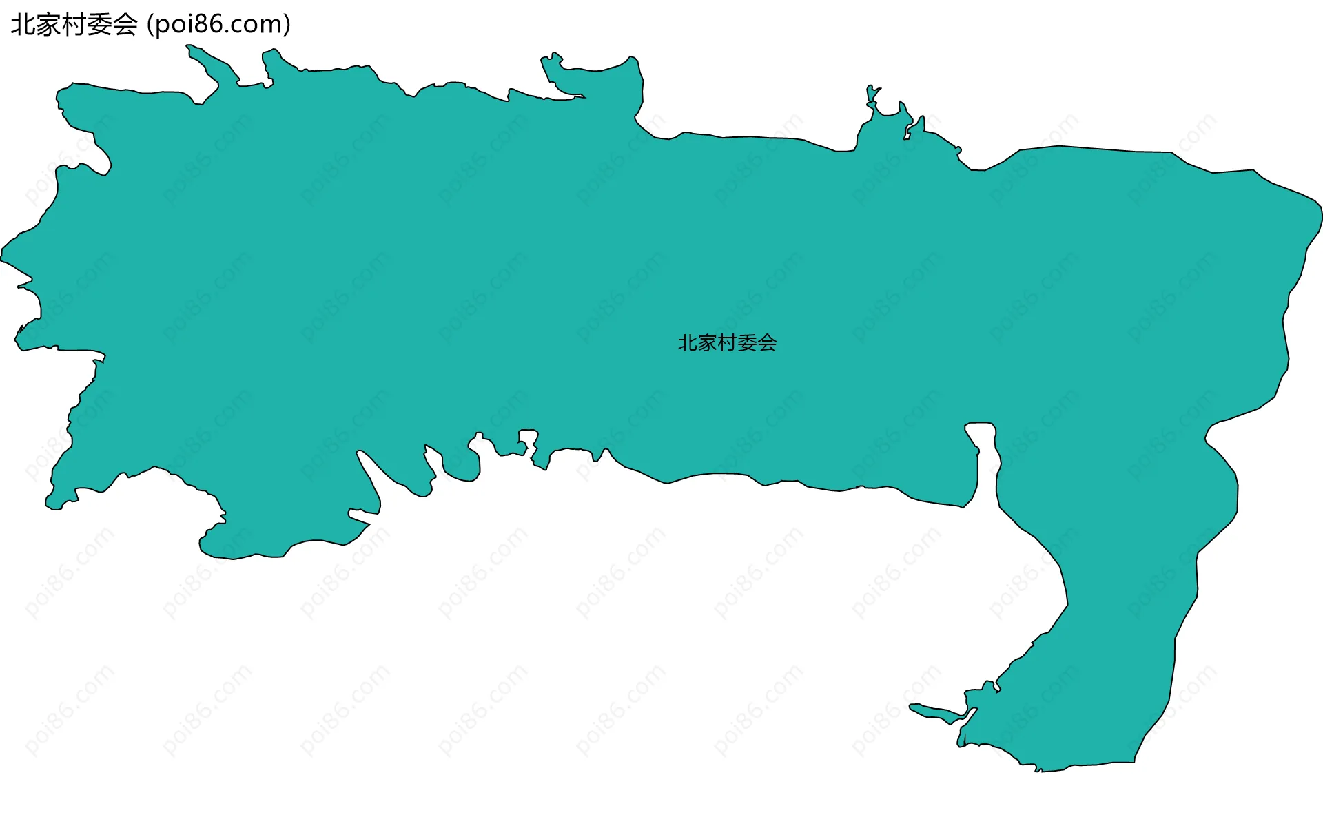 北家村委会边界地图