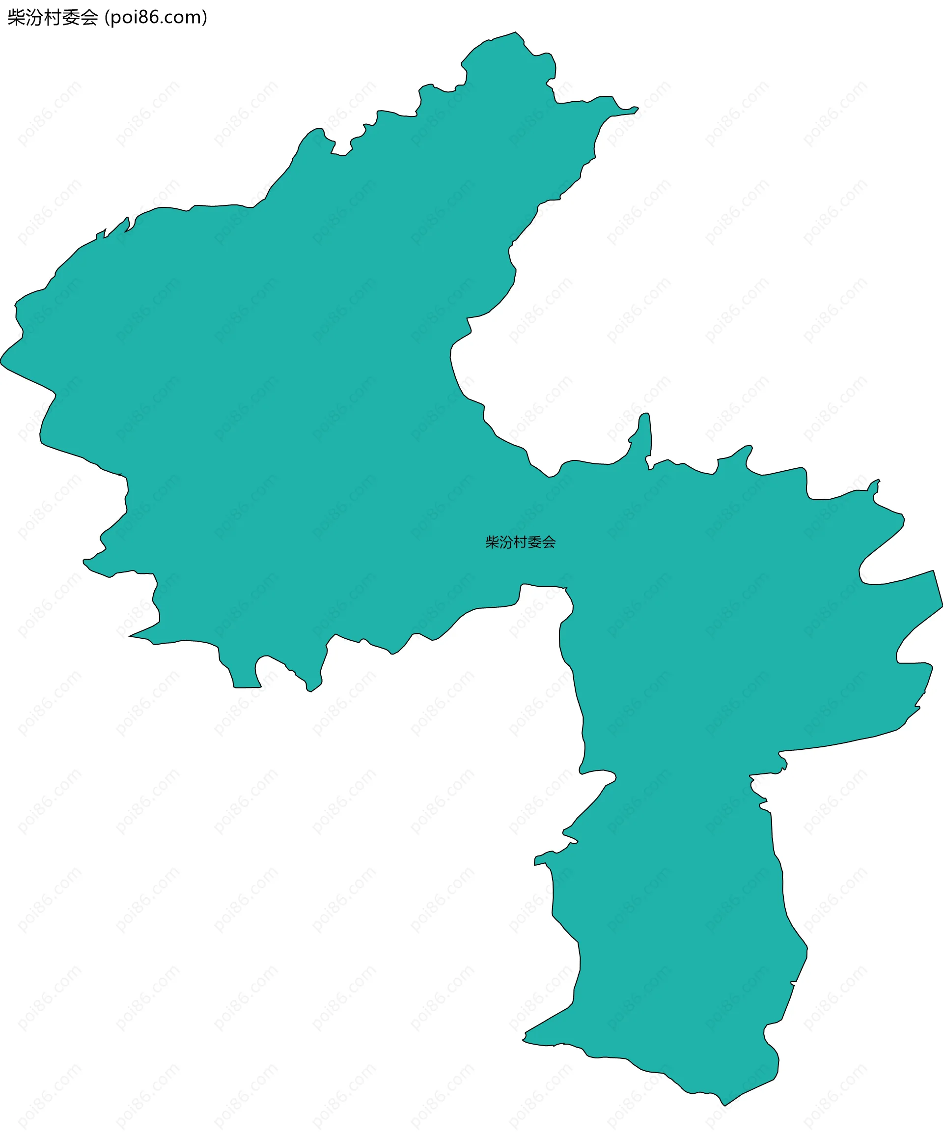 柴汾村委会边界地图