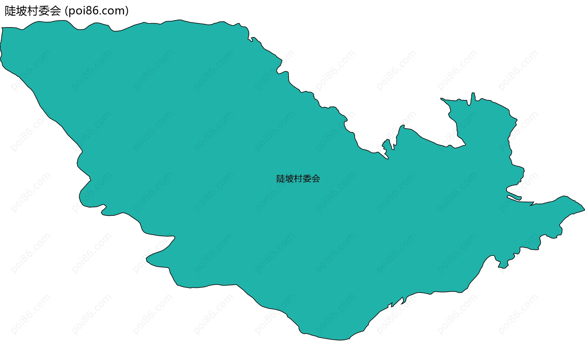 陡坡村委会边界地图