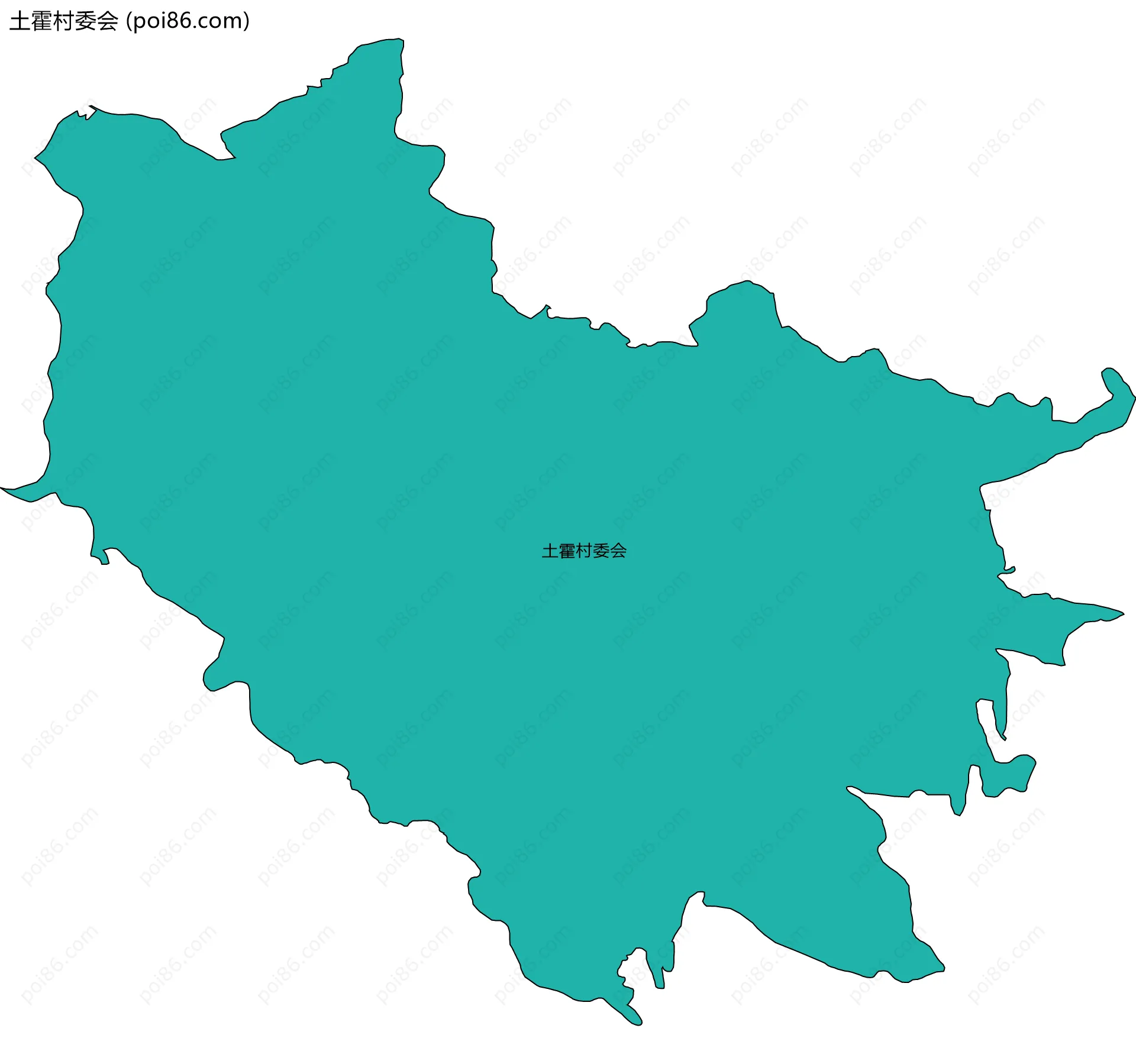 土霍村委会边界地图