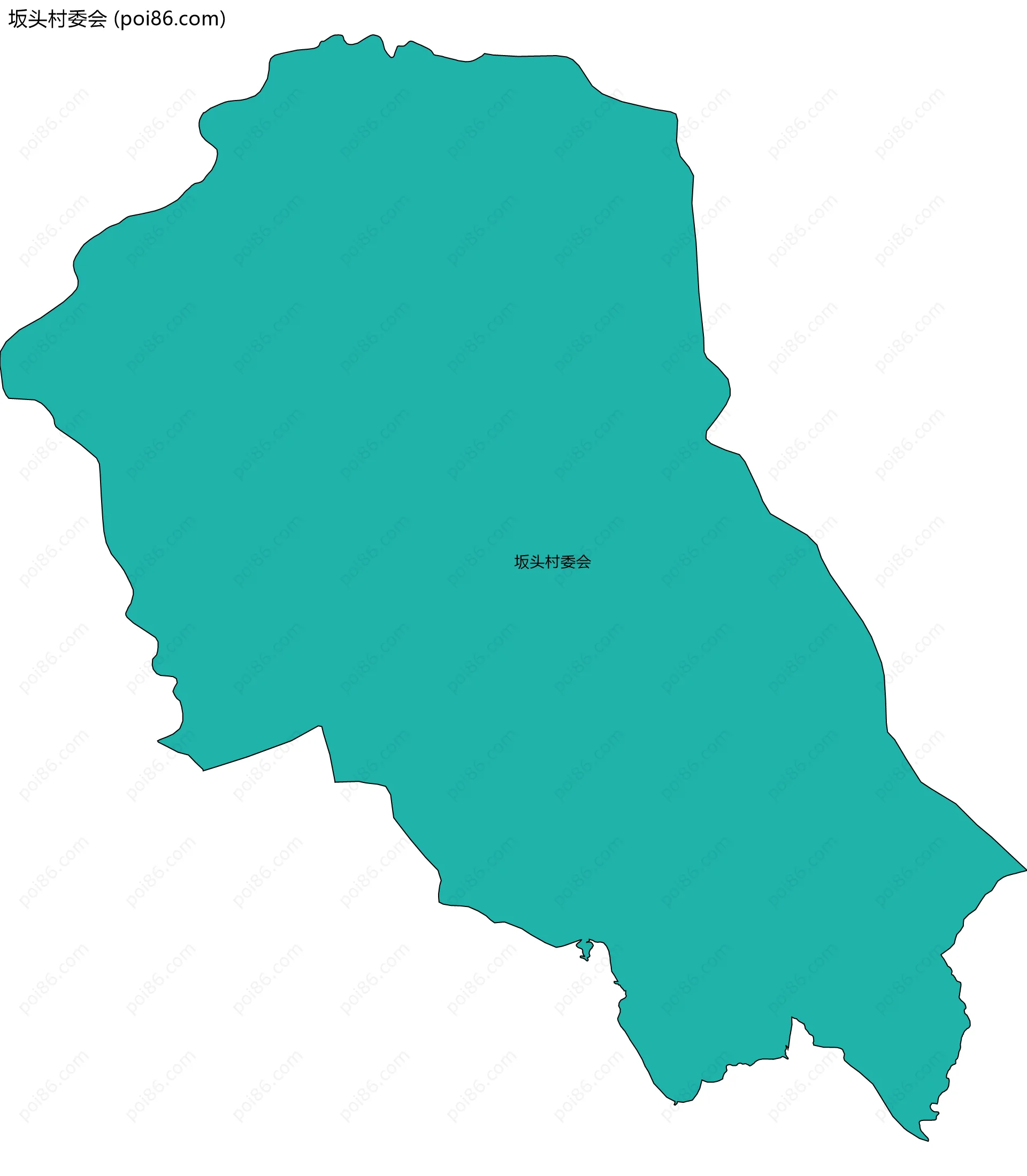 坂头村委会边界地图