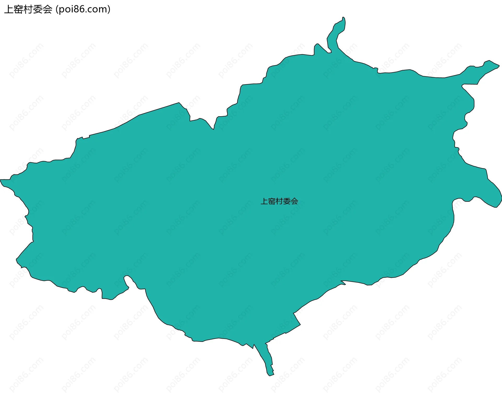 上窑村委会边界地图