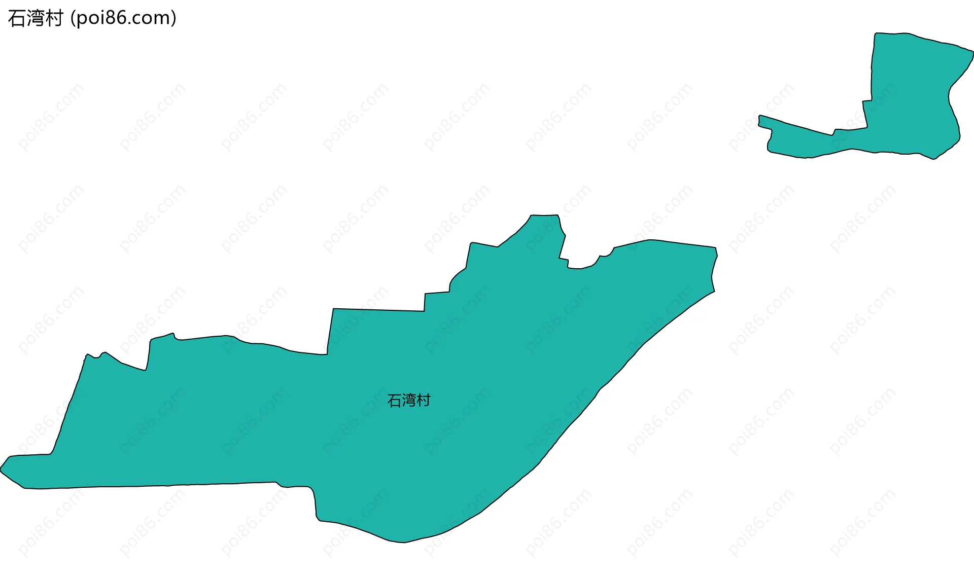 石湾村边界地图