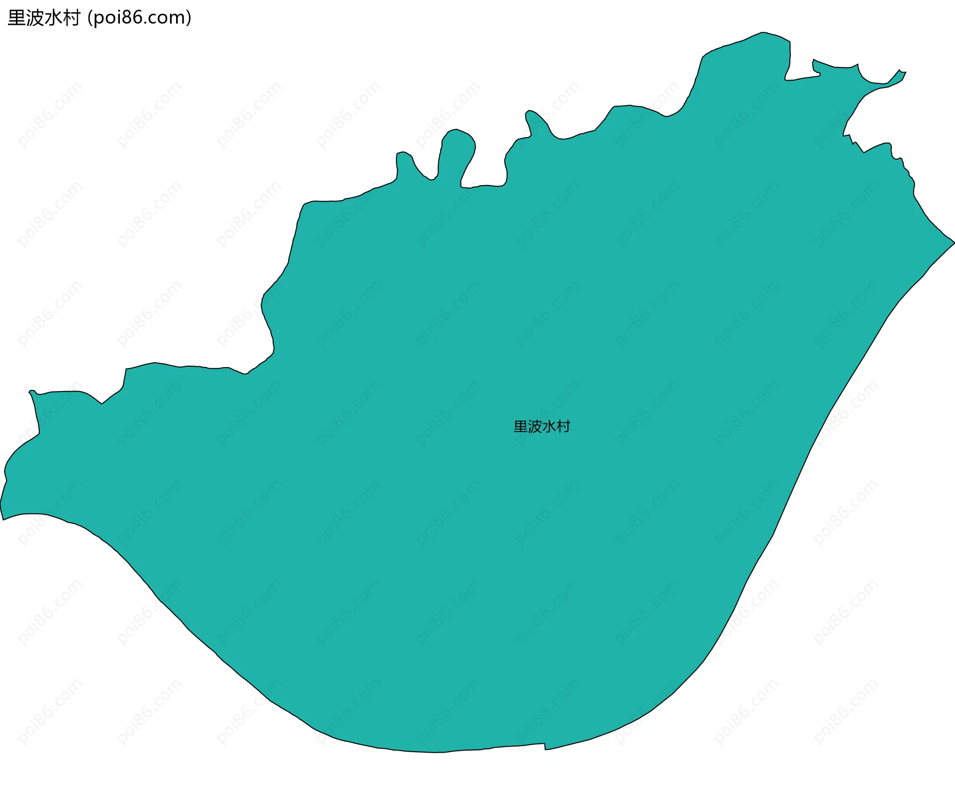 里波水村边界地图