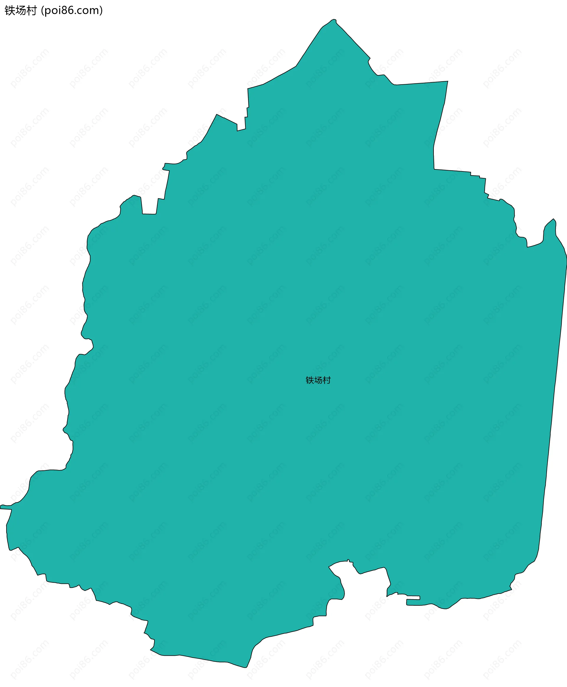 铁场村边界地图