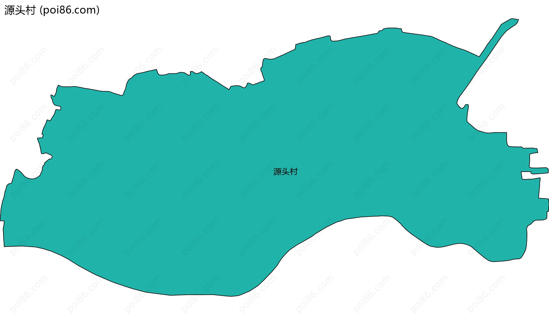 源头村边界地图