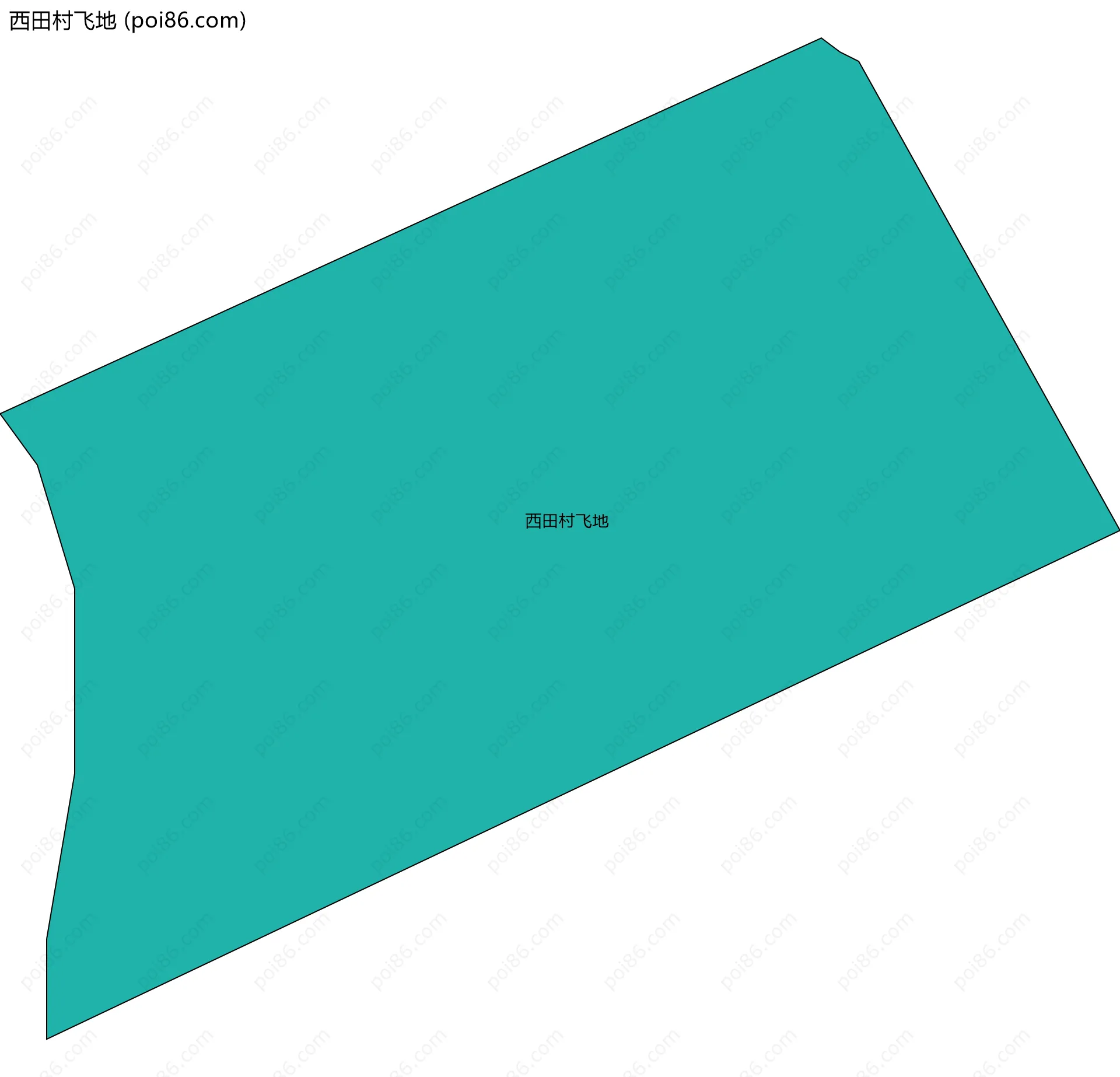 西田村飞地边界地图