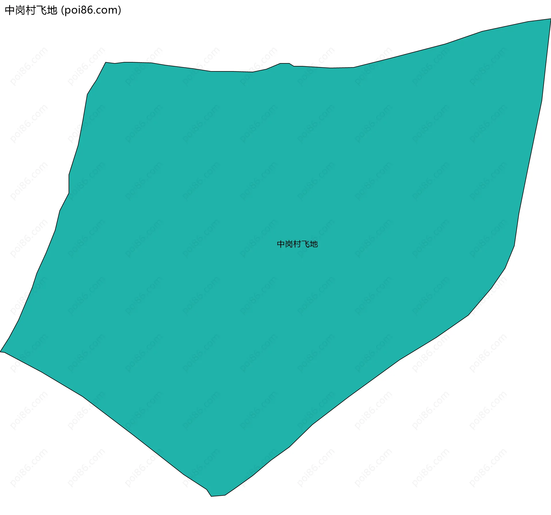 中岗村飞地边界地图