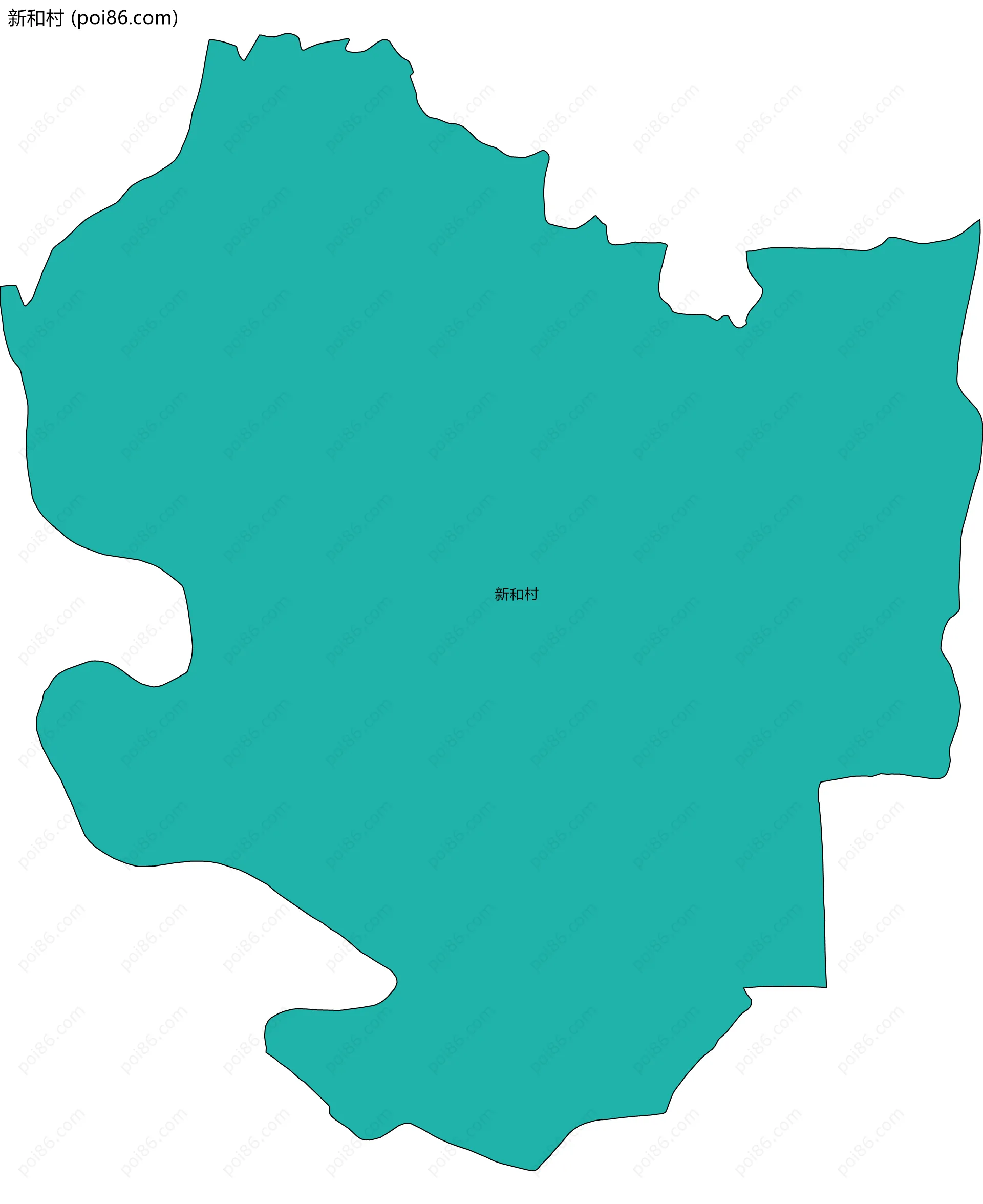 新和村边界地图