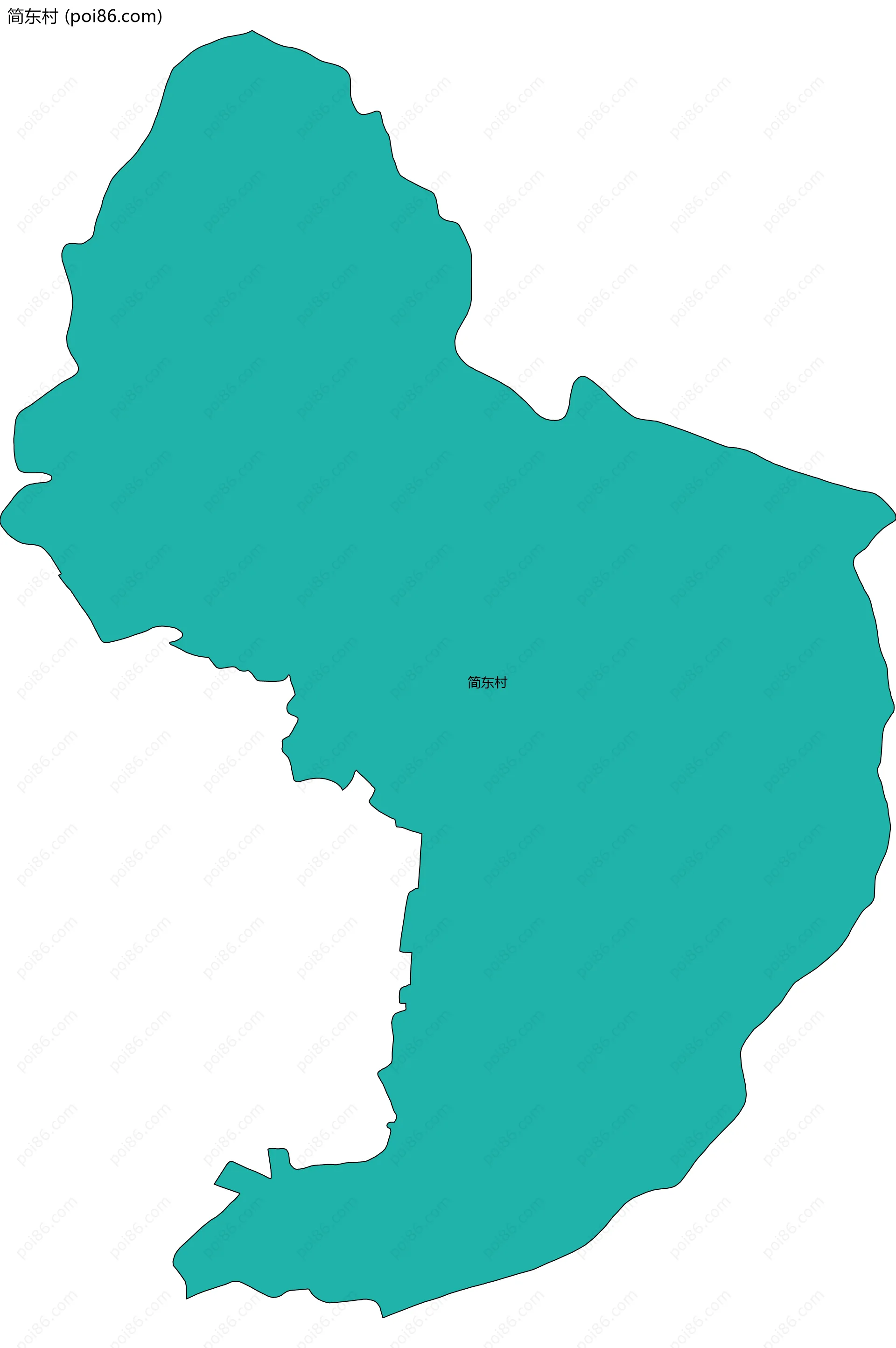 简东村边界地图