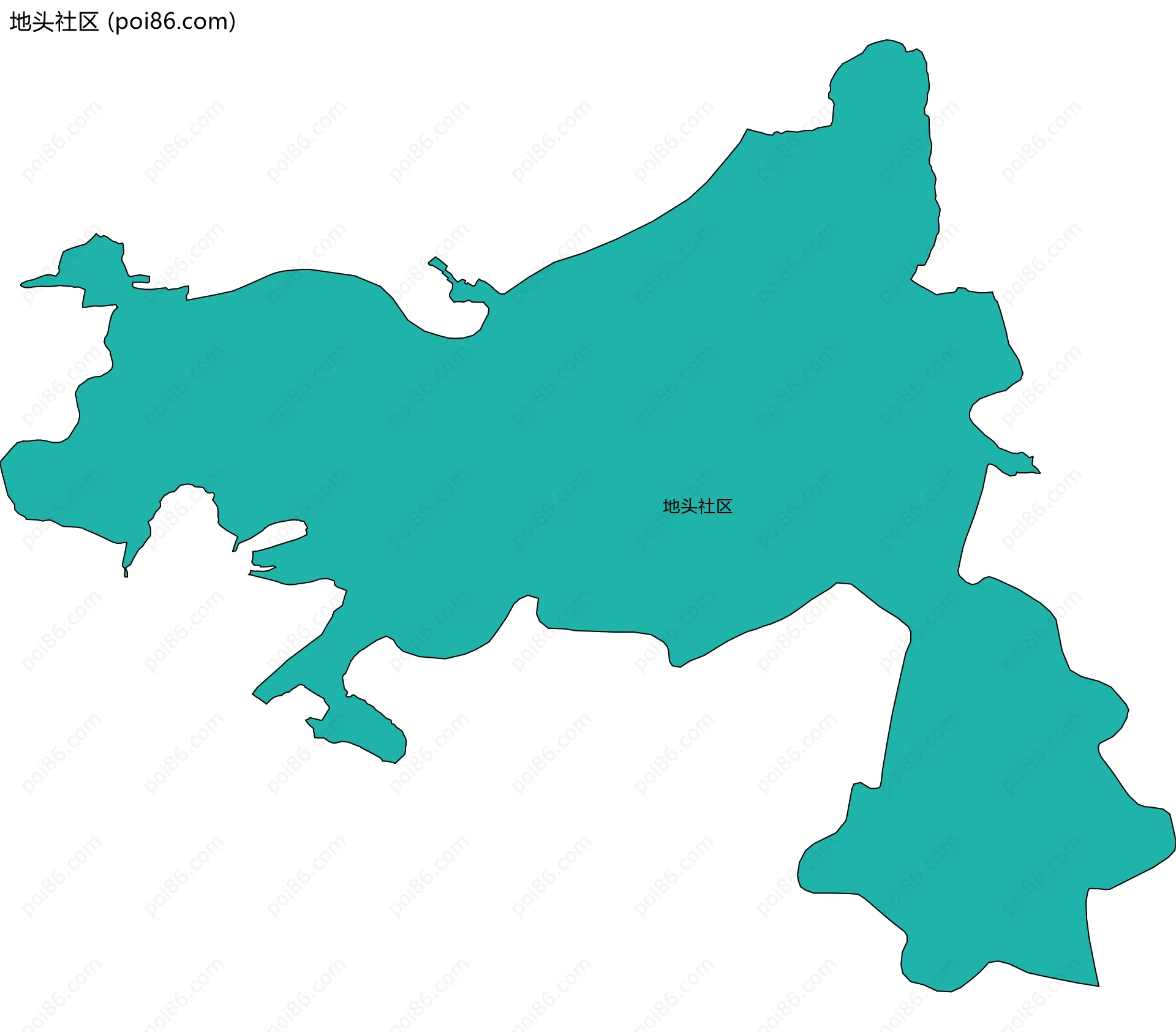 地头社区边界地图