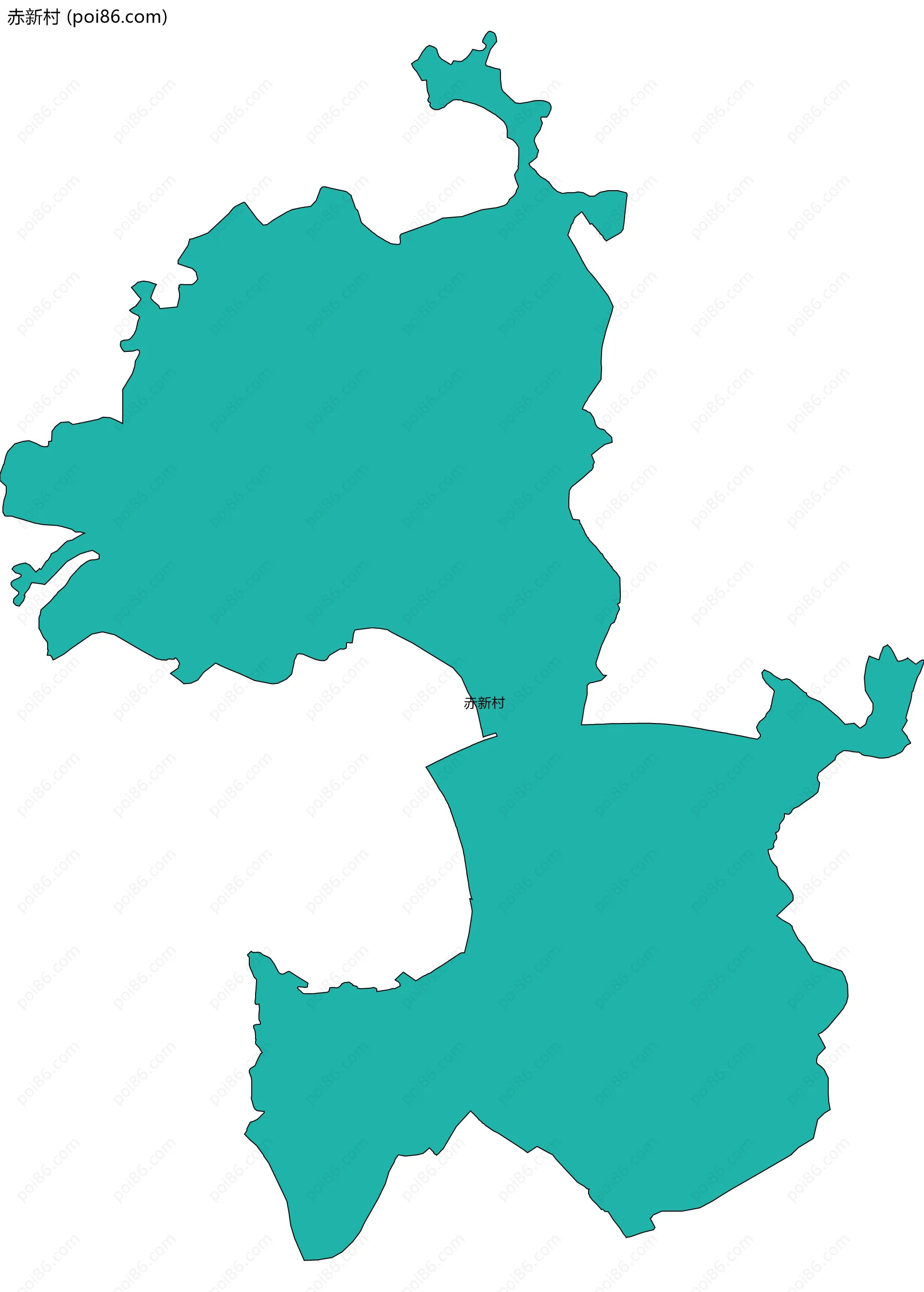 赤新村边界地图