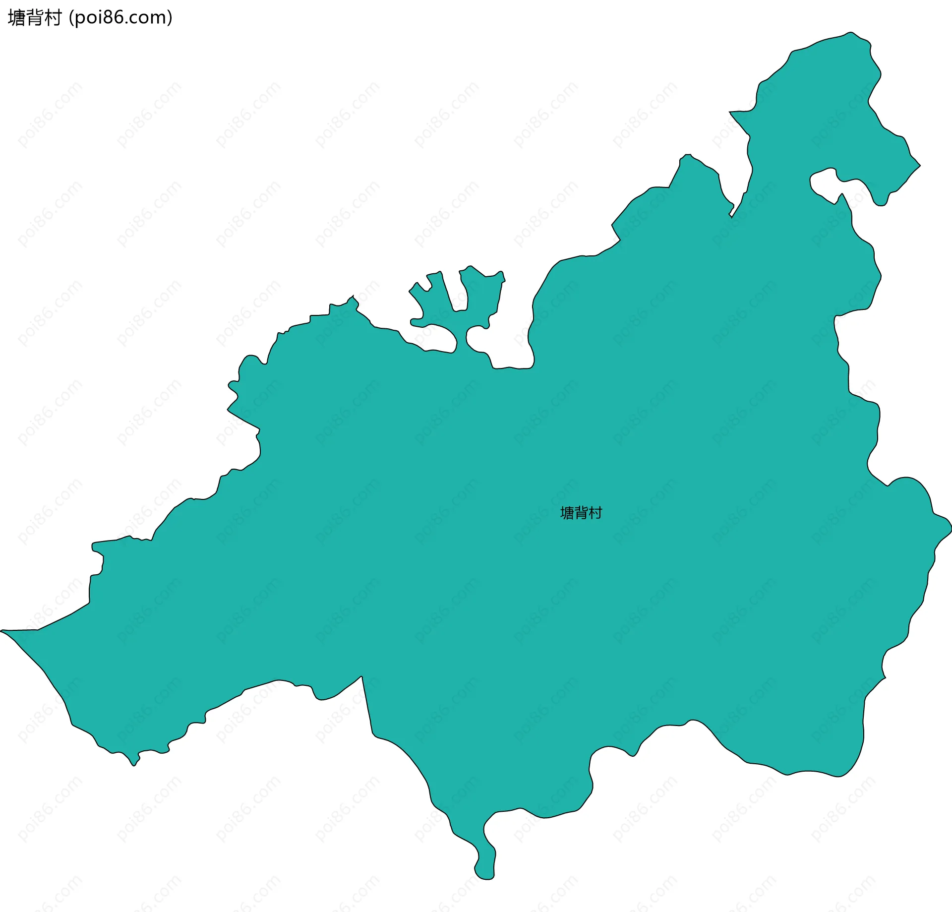 塘背村边界地图