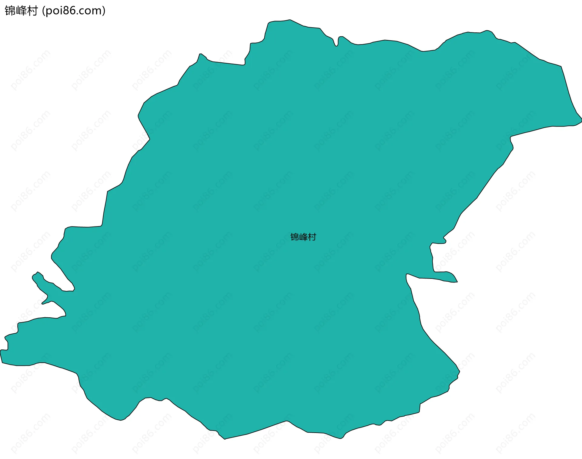 锦峰村边界地图