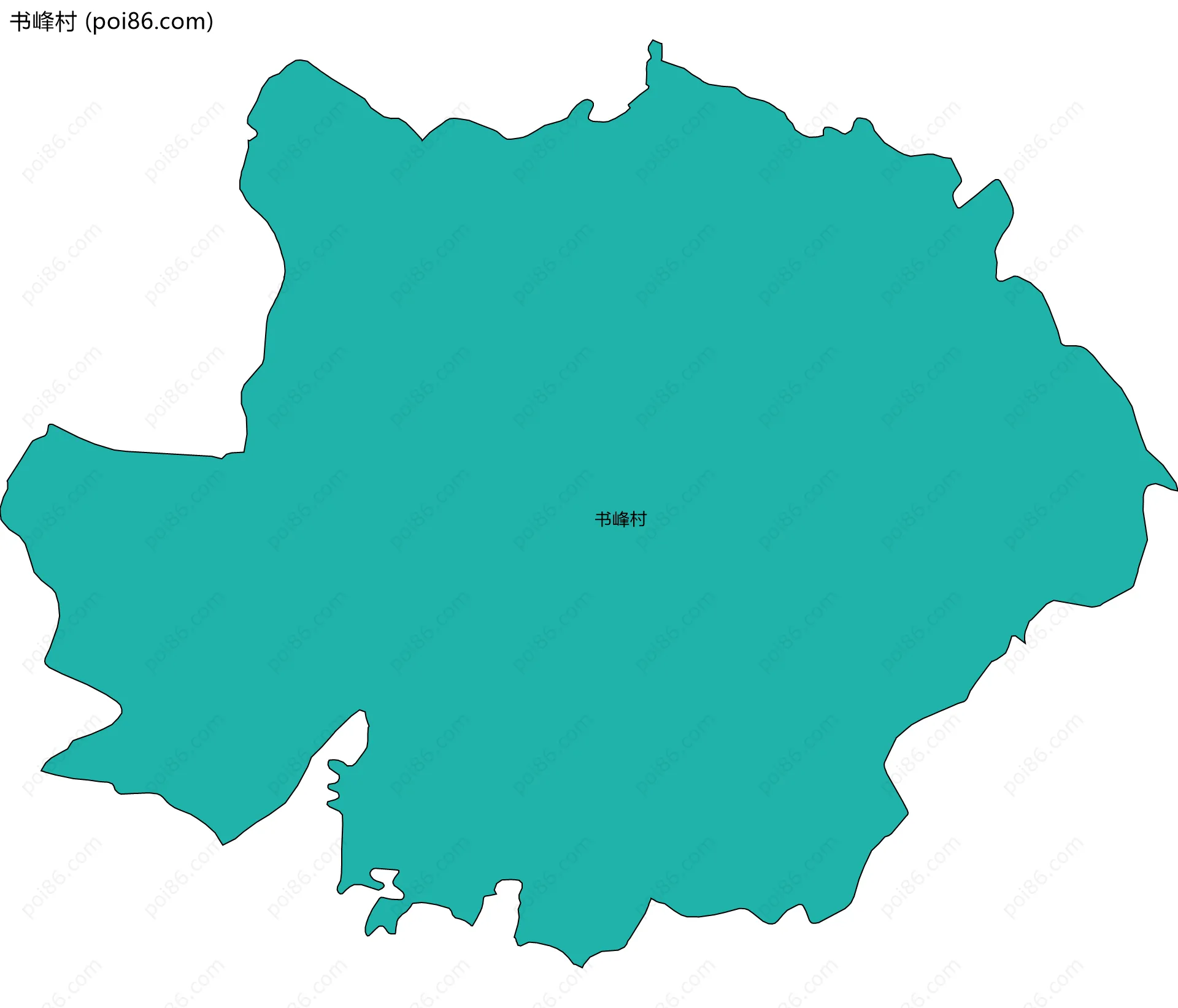 书峰村边界地图