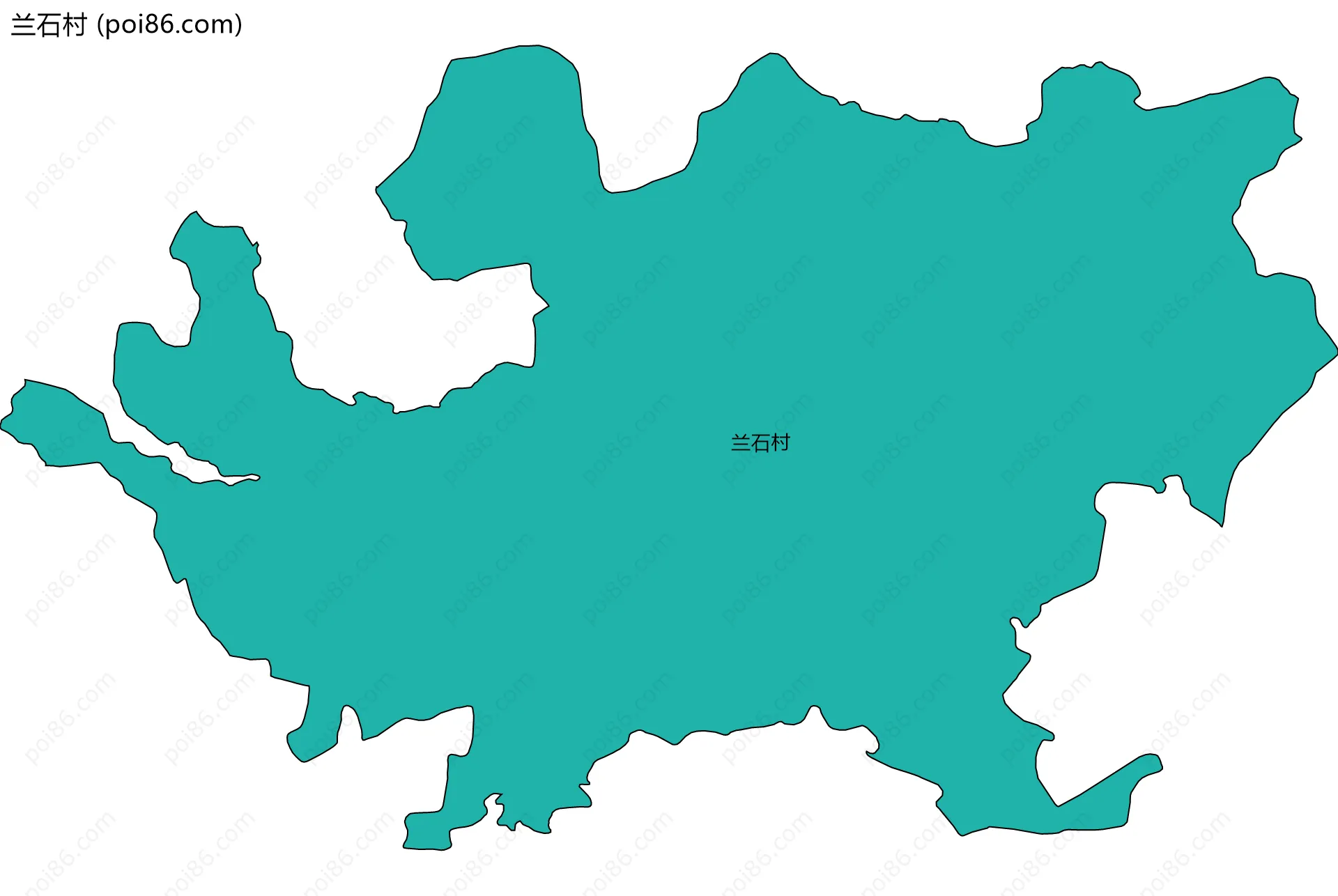 兰石村边界地图
