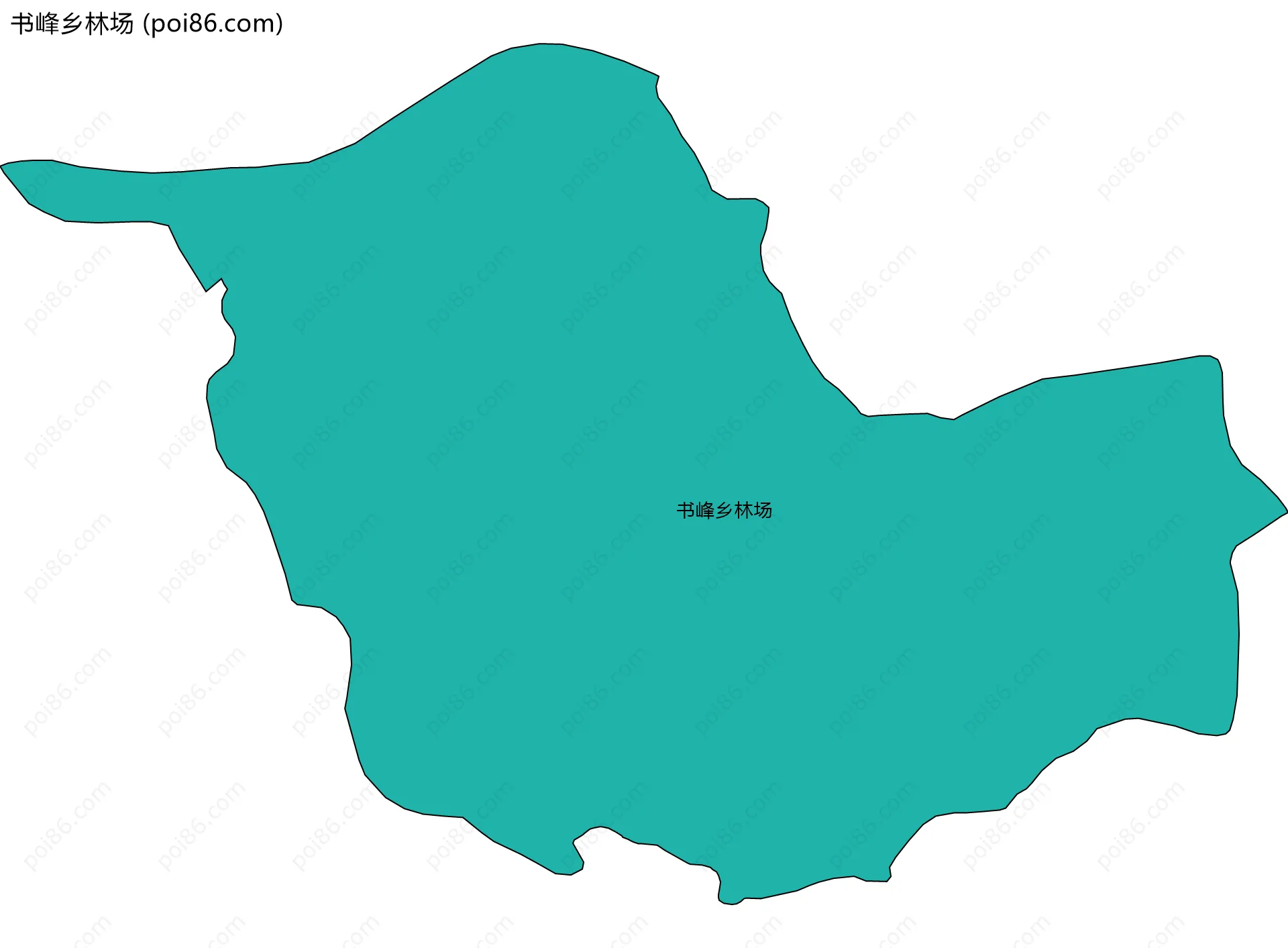 书峰乡林场边界地图