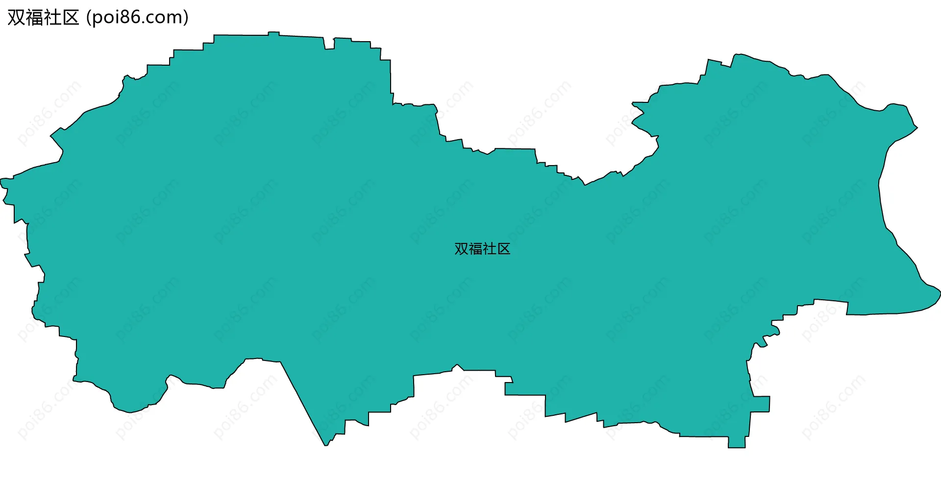 双福社区边界地图