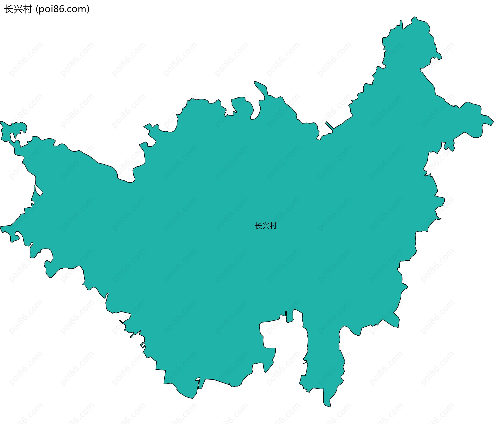 长兴村边界地图